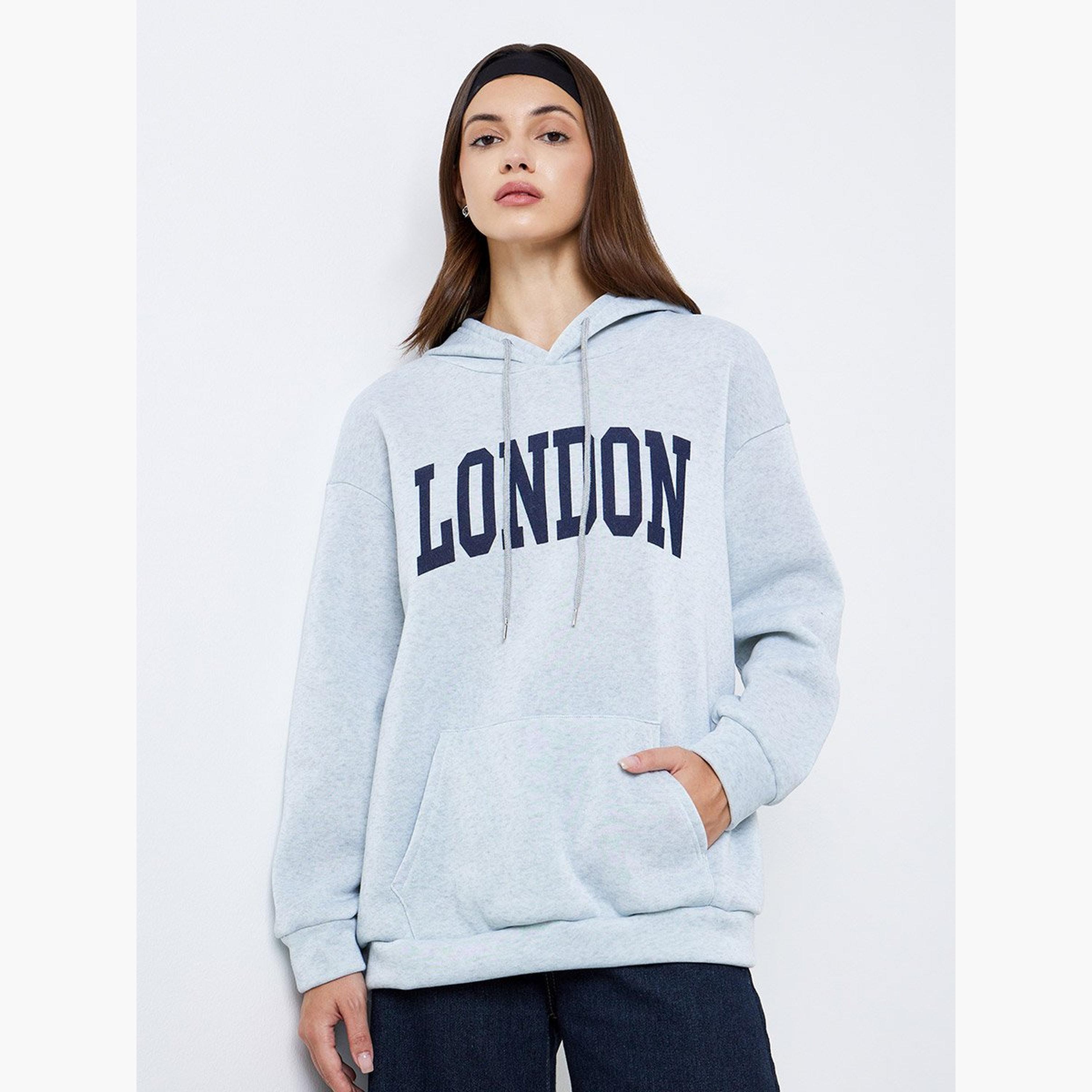 تيك تو - هودي للنساء مقاس كبير بطبعة جرافيكية-women-clothing-hoodiesandsweatshirts-hoodies-image-3