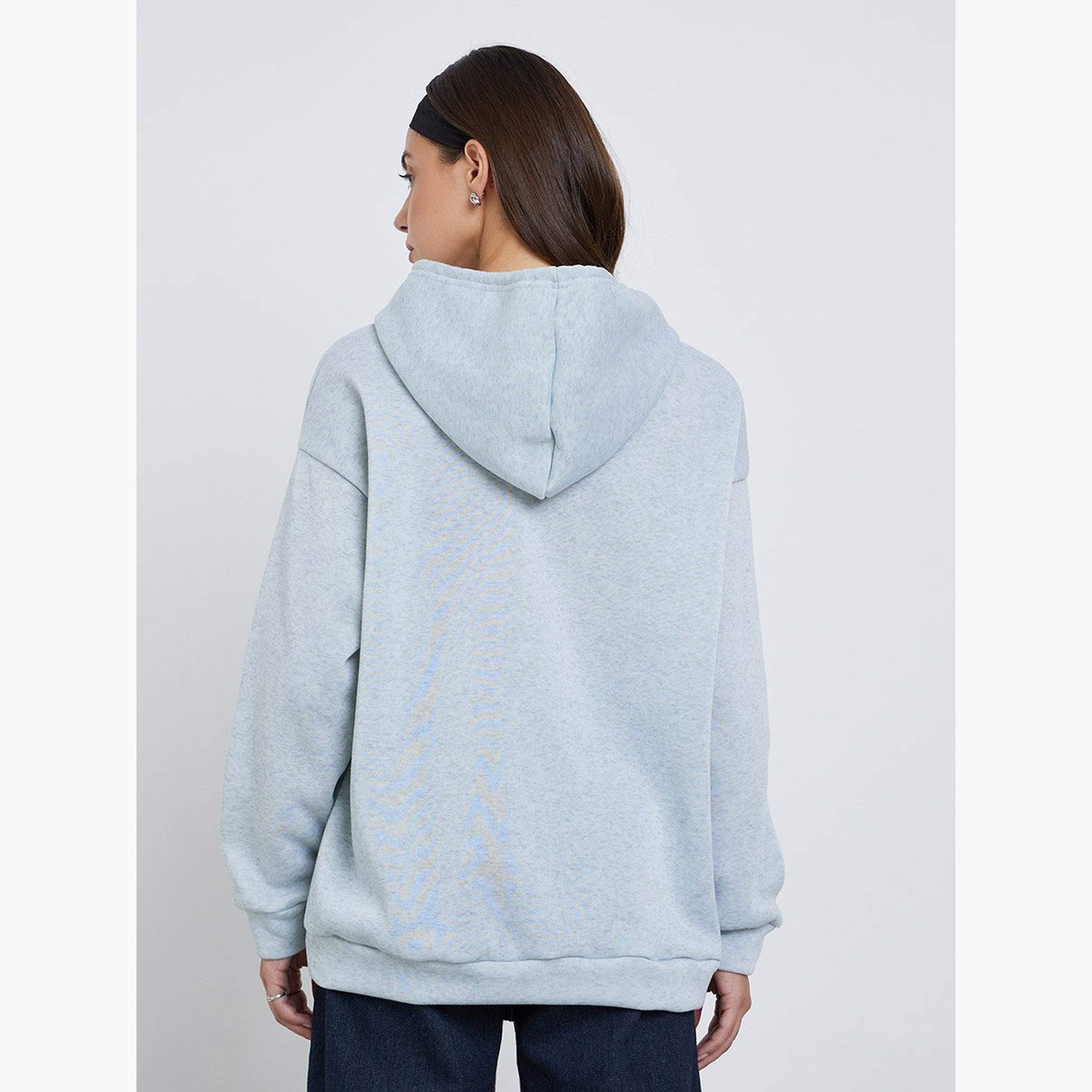 تيك تو - هودي للنساء مقاس كبير بطبعة جرافيكية-women-clothing-hoodiesandsweatshirts-hoodies-image-5