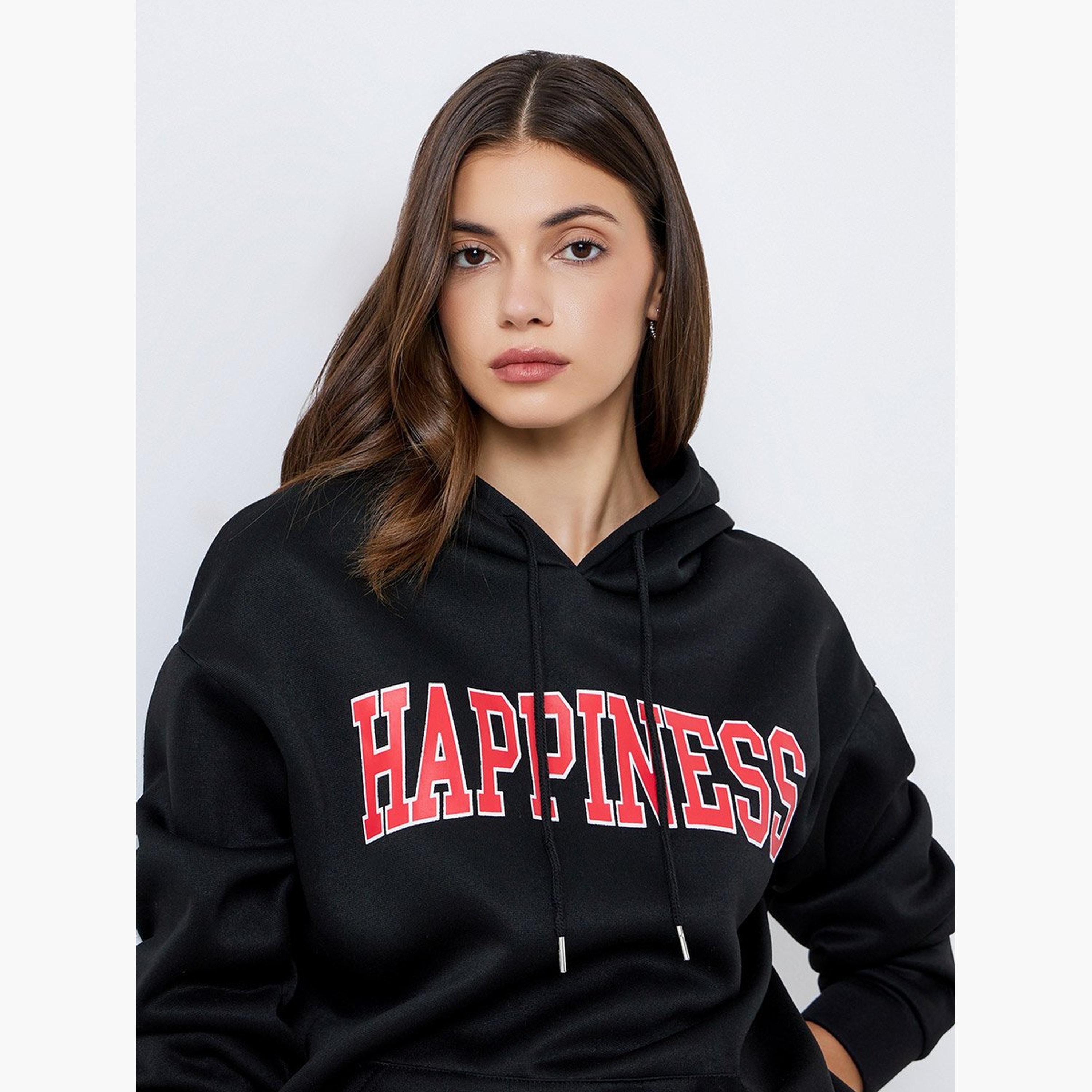 Take Two Slogan Print Hooded Neck Long Sleeves Women's Hoodie-women-clothing-hoodiesandsweatshirts-hoodies-image-4