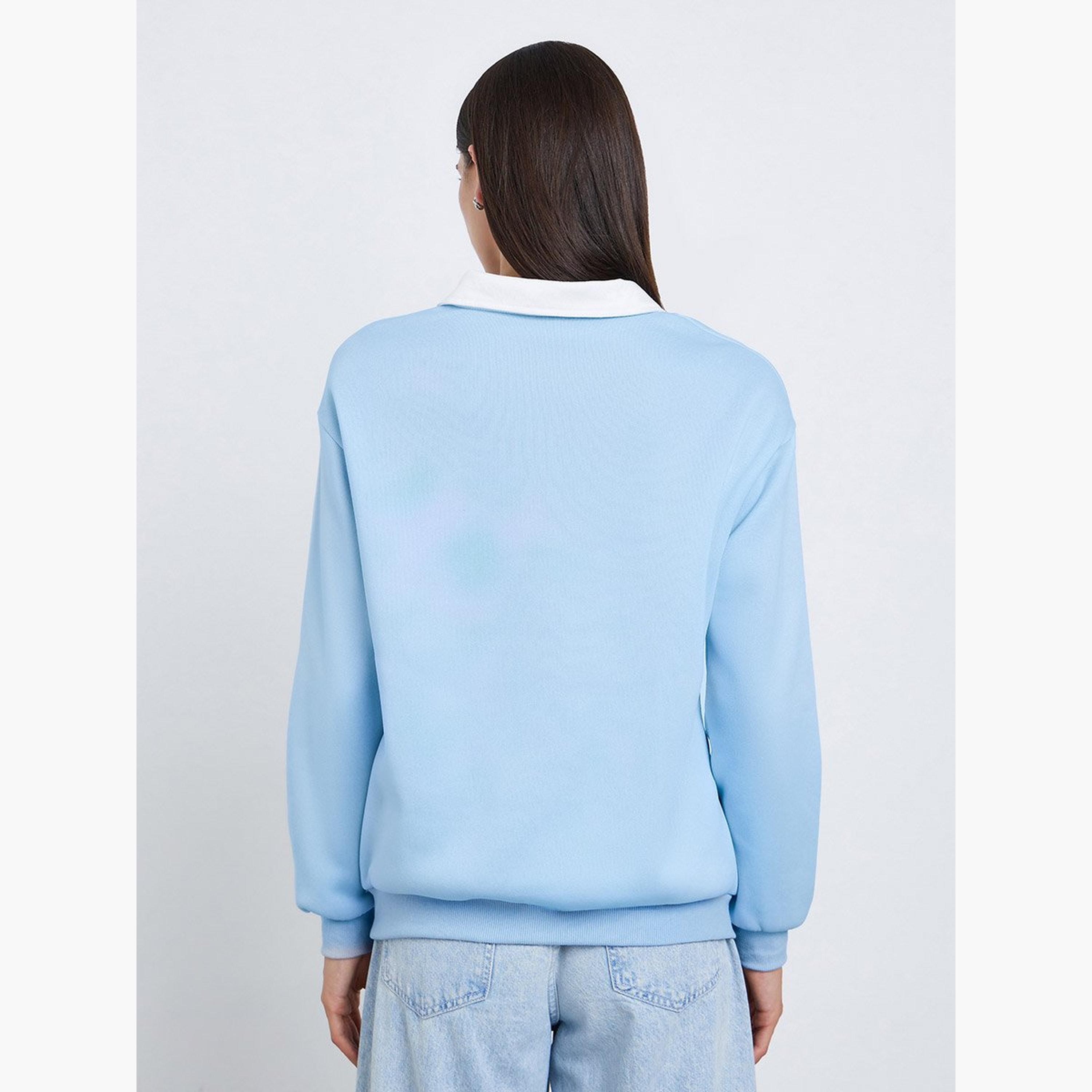 Take Two New York Print Collared Long Sleeves Women's Sweatshirt-women-clothing-hoodiesandsweatshirts-sweatshirts-image-4
