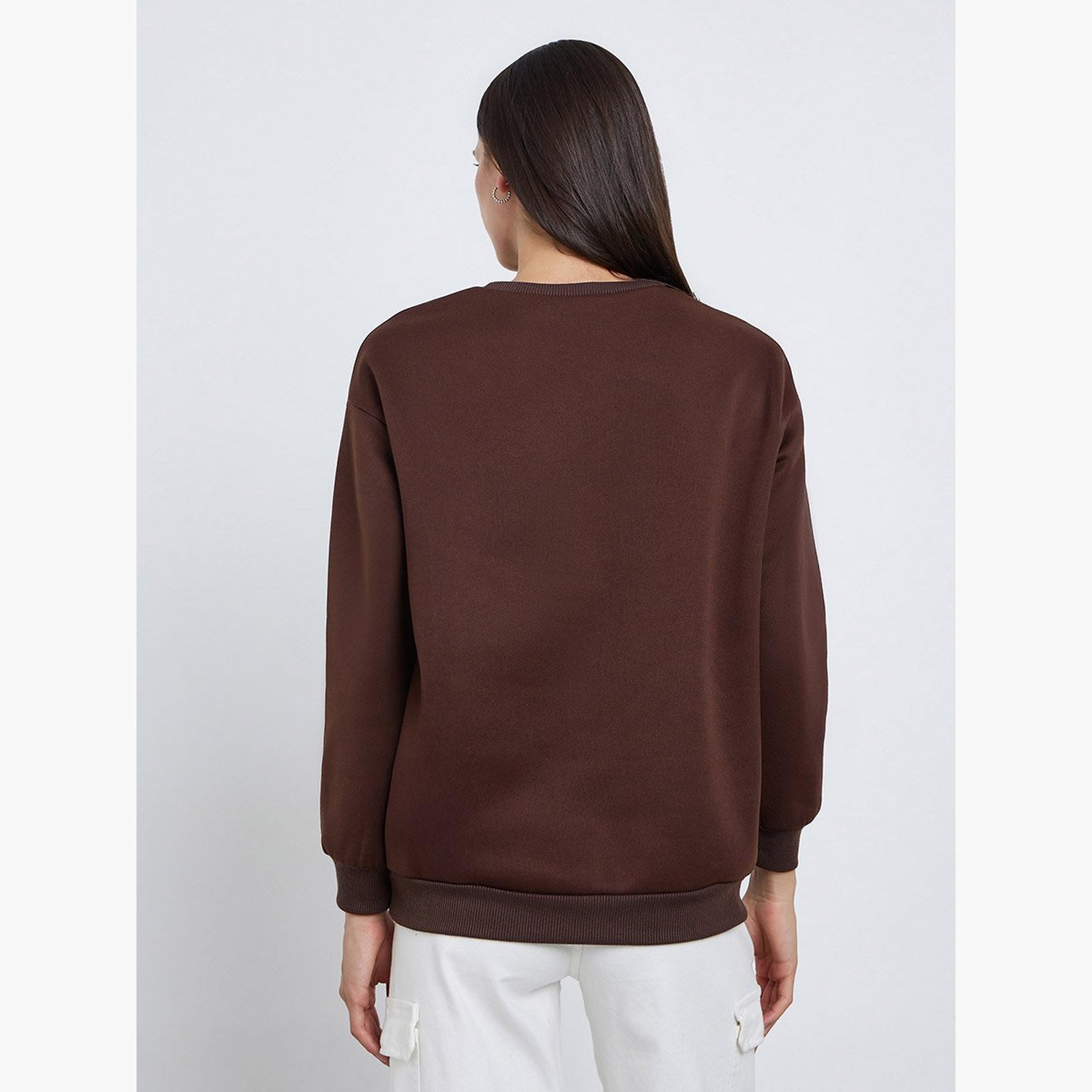 Take Two Brooklyn Print Round Neck Long Sleeves Women's Sweatshirt-women-clothing-hoodiesandsweatshirts-sweatshirts-image-5