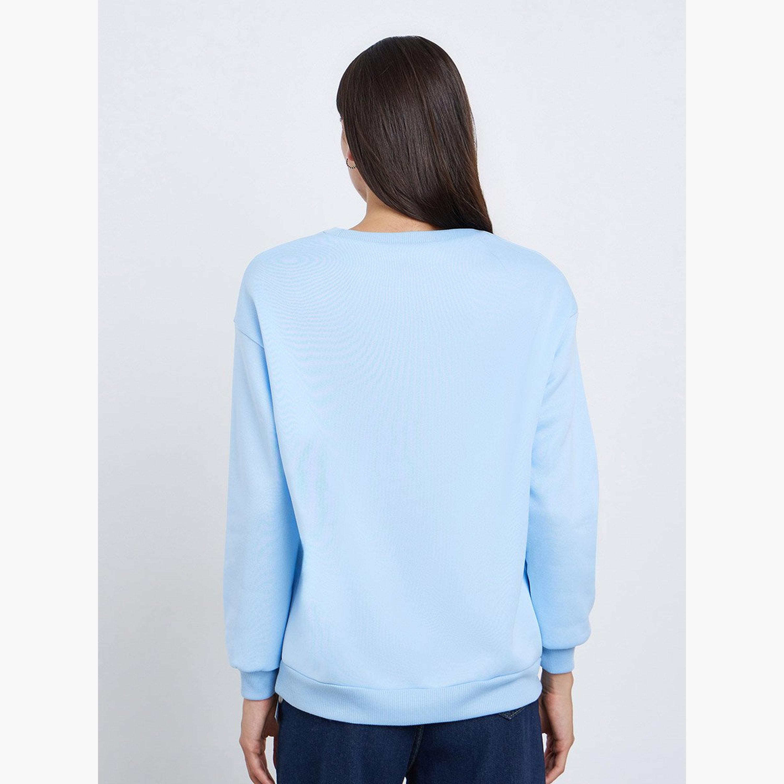 Take Two Palm Springs Printed Round Neck Long Sleeves Women's Sweatshirt-women-clothing-hoodiesandsweatshirts-sweatshirts-image-4