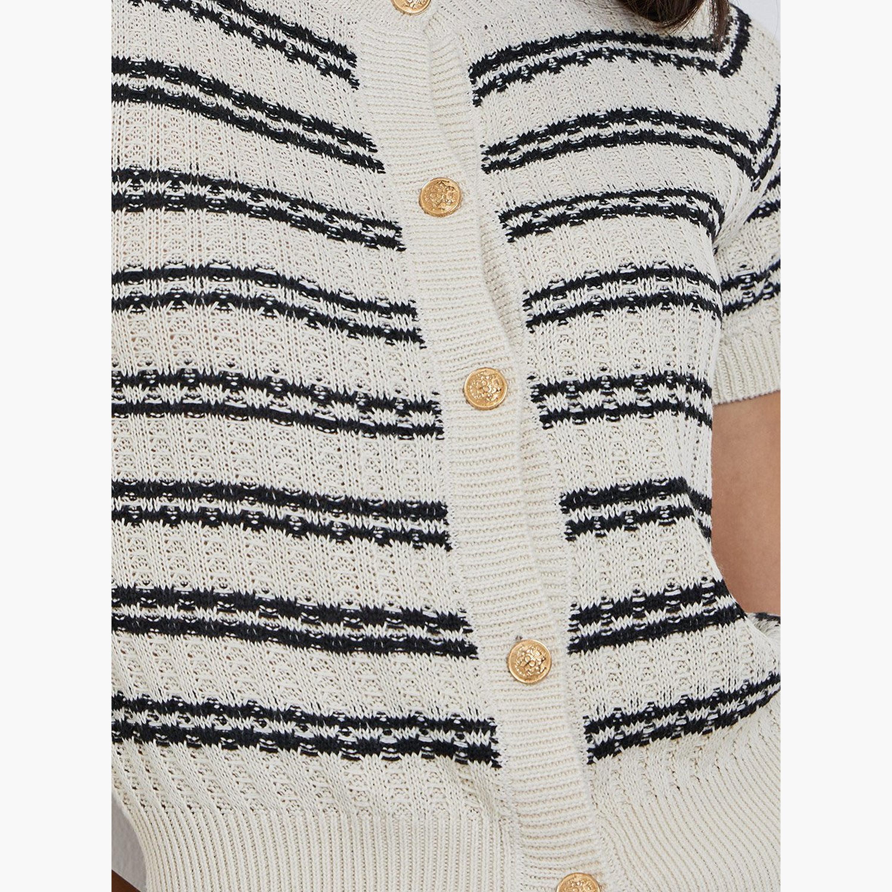 تيك تو - سترة مخططة محبوكة بأزرار-women-winterwear-cardigansandjumpers-jumpers-image-3
