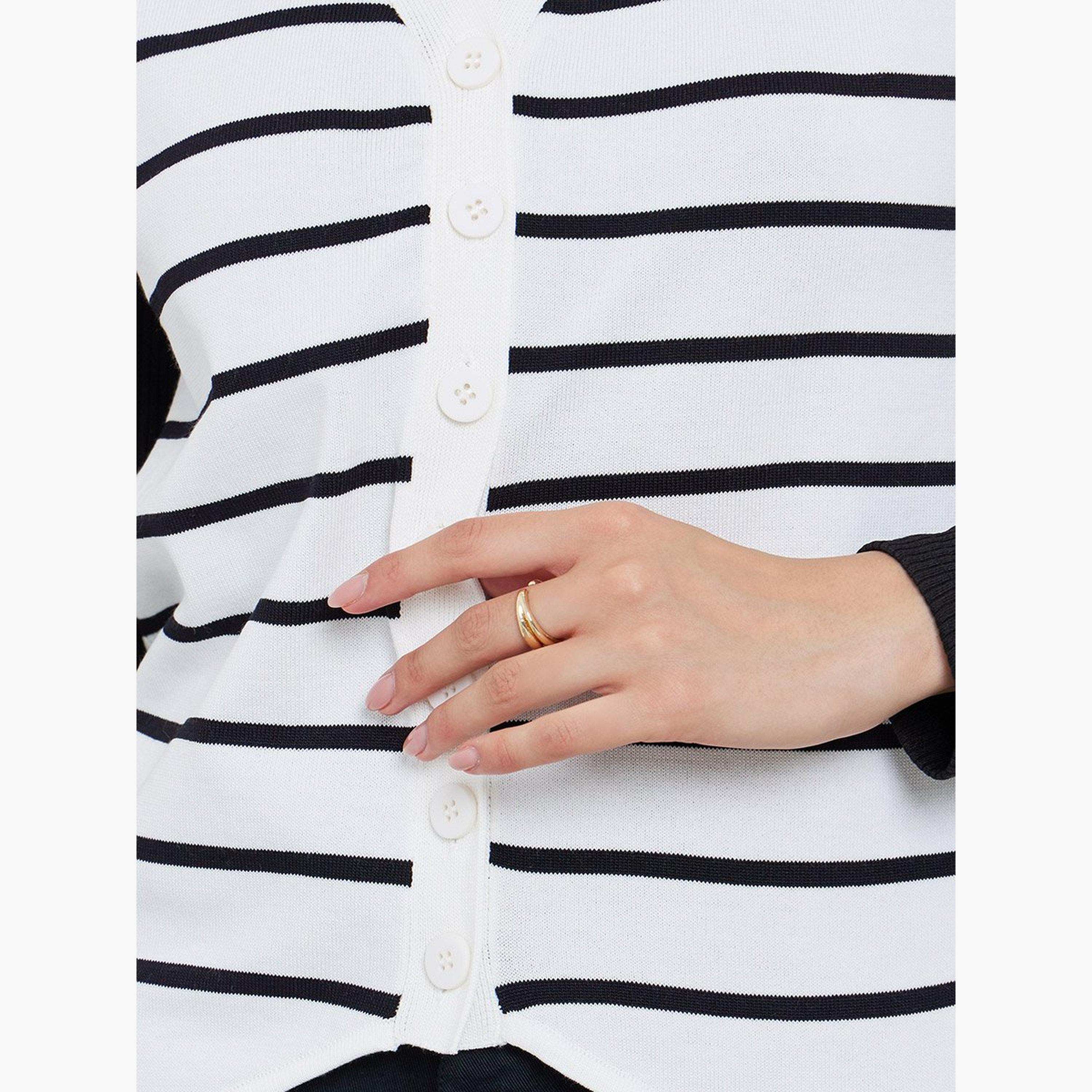 Take Two White Striped Knit Sweater Vest-women-winterwear-cardigansandjumpers-jumpers-image-3