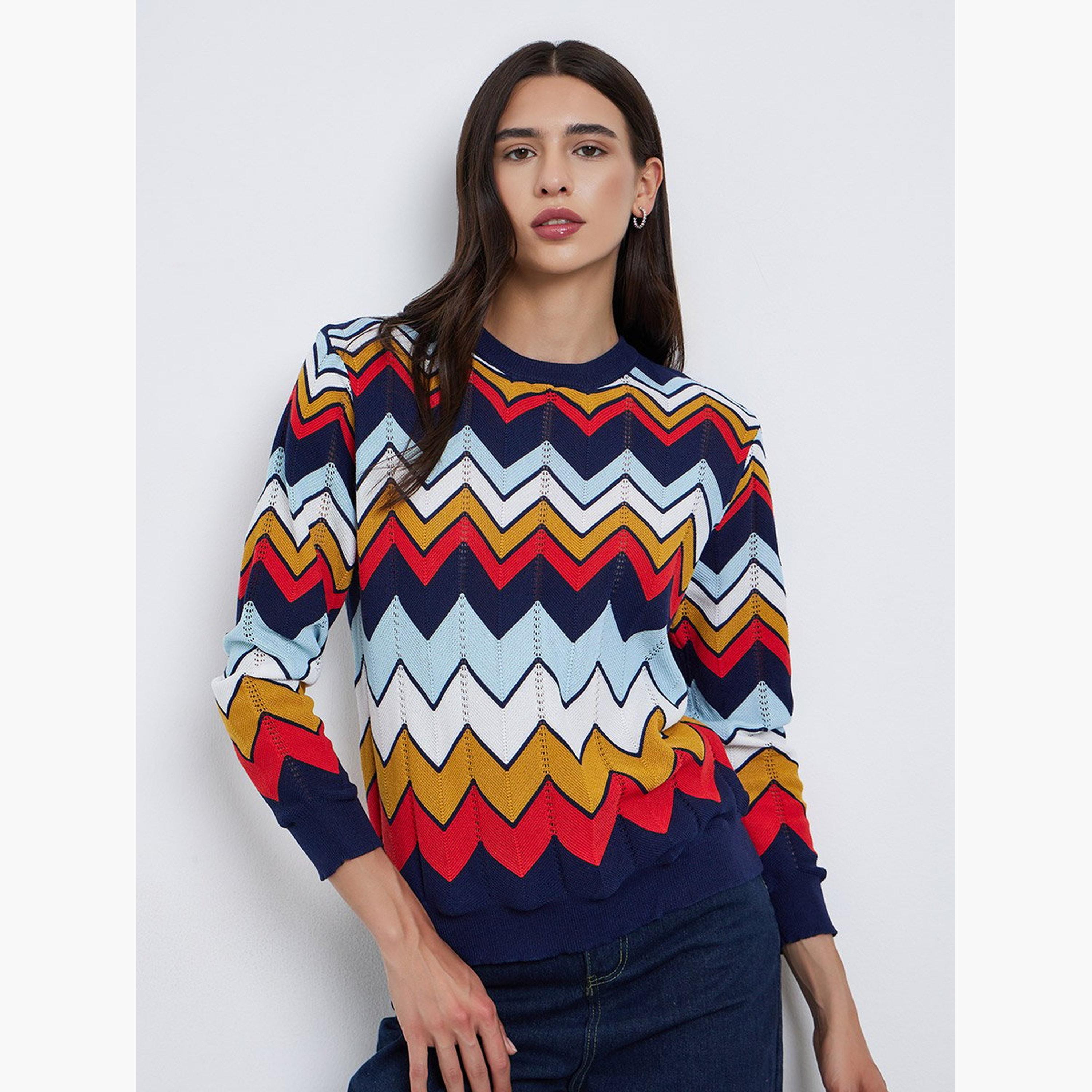 Take Two Early Autumn Knitted Long Sleeve Sweater-women-winterwear-cardigansandjumpers-jumpers-image-1