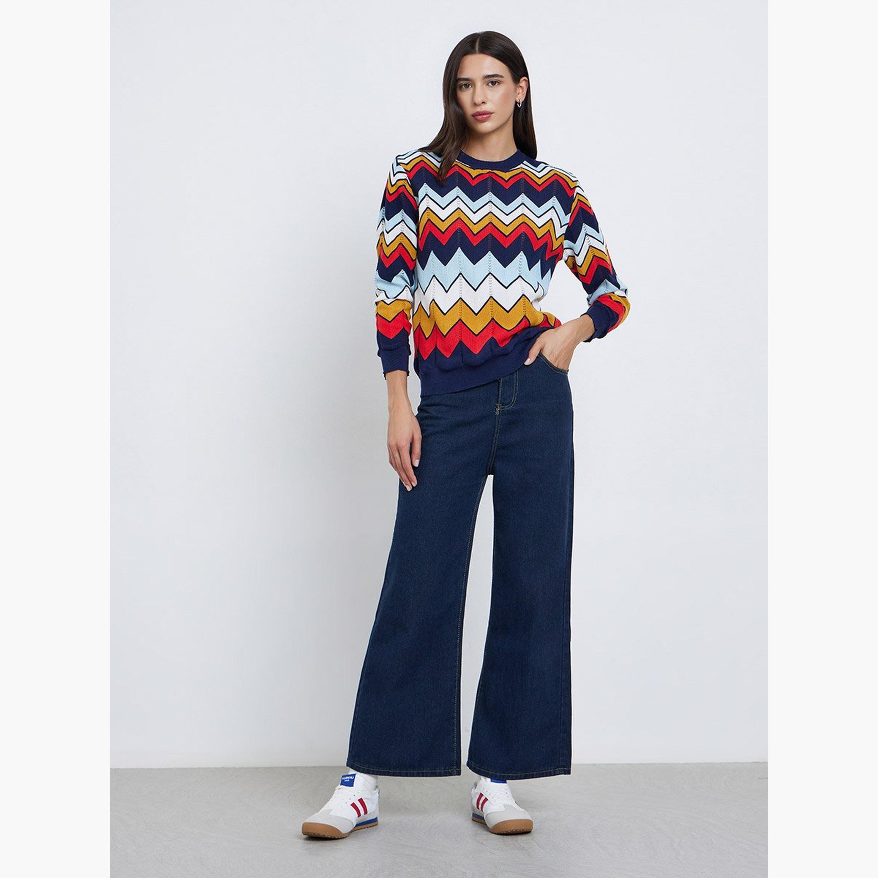 Take Two Early Autumn Knitted Long Sleeve Sweater-women-winterwear-cardigansandjumpers-jumpers-image-2