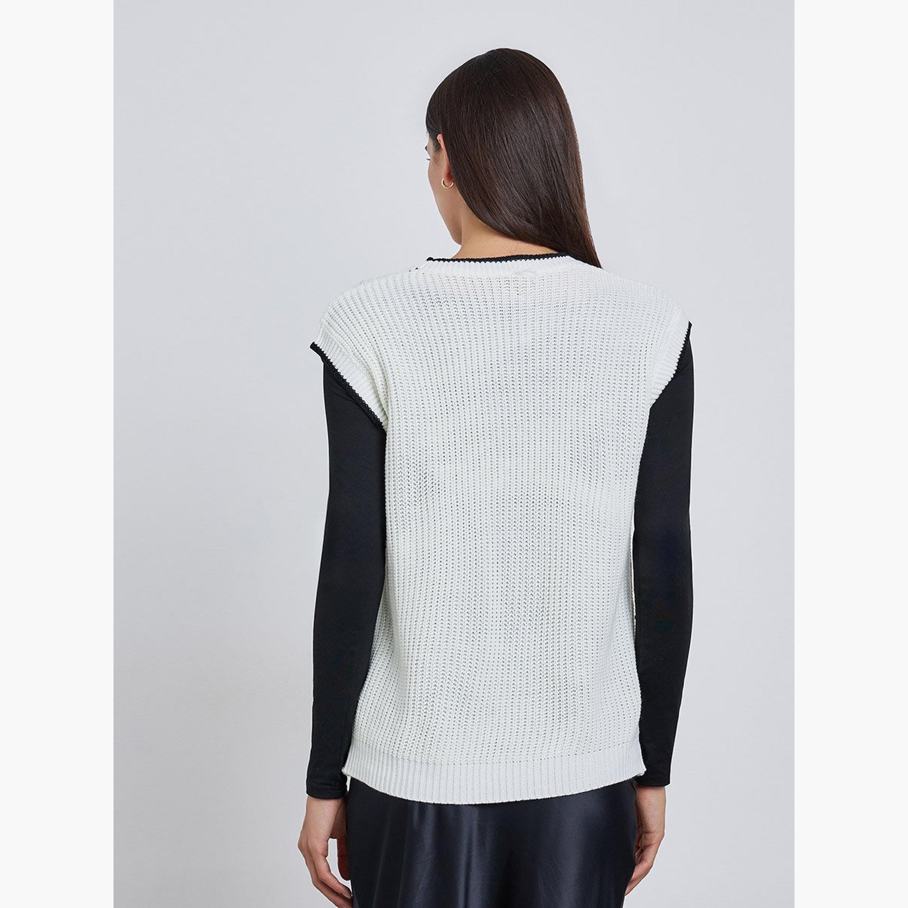 Take Two White Sleeveless Knit Top-women-clothing-tshirts-image-4