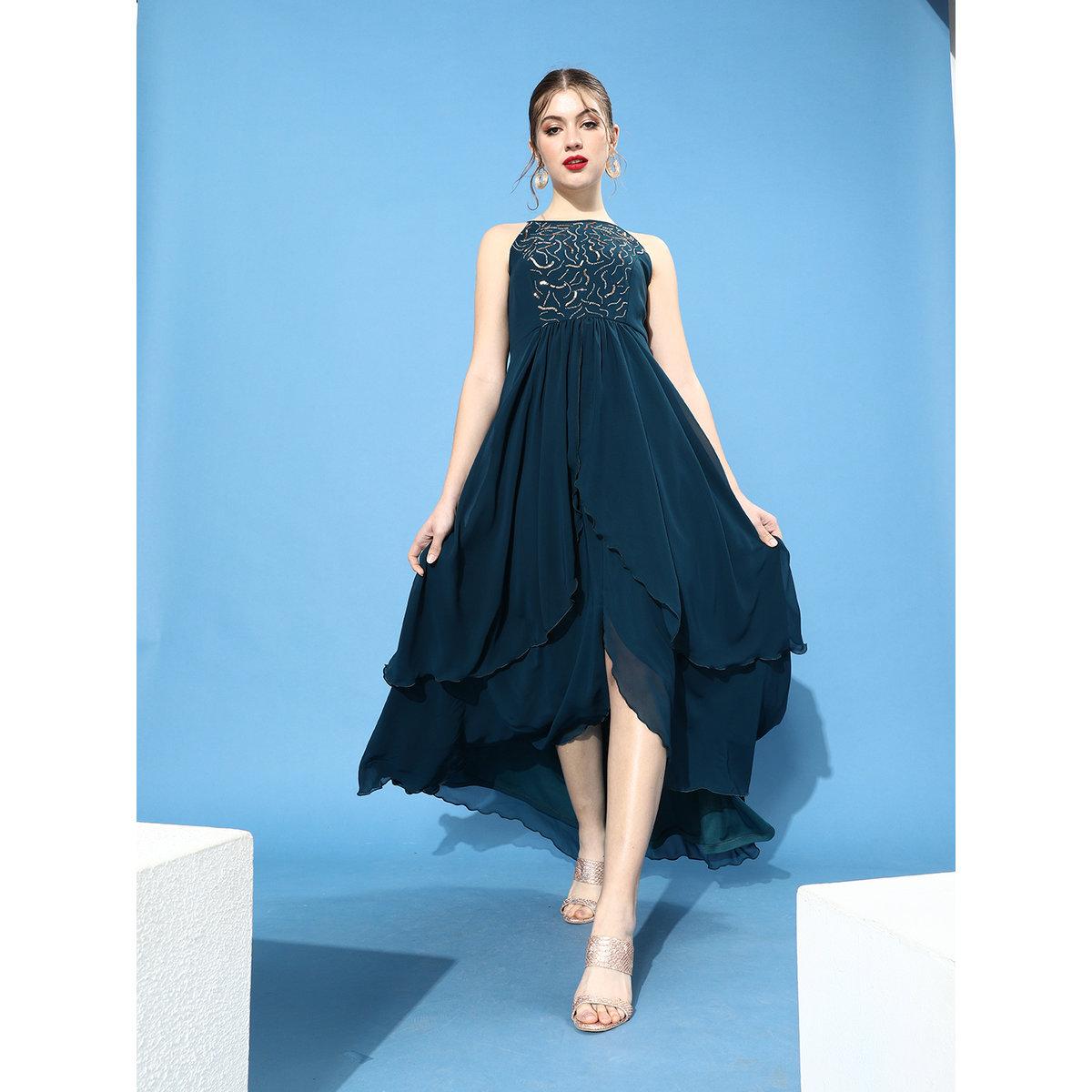 Miss Chase Emerald Green Strappy Maxi Dress-women-clothing-dresses-image-1