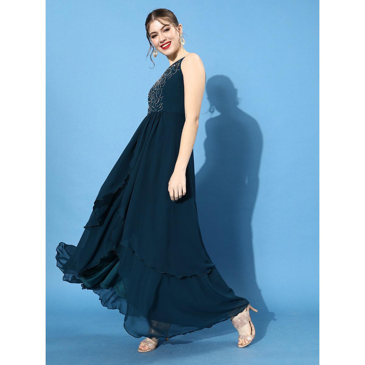 Miss Chase Emerald Green Strappy Maxi Dress-women-clothing-dresses-image-2