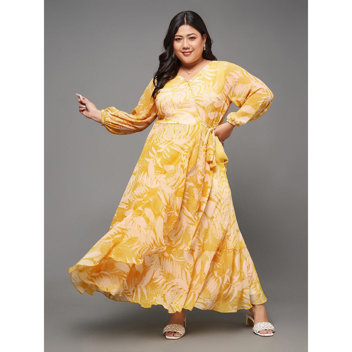 Miss Chase Plus Size Floral Print Midi Dress-women-clothing-dresses-image-2