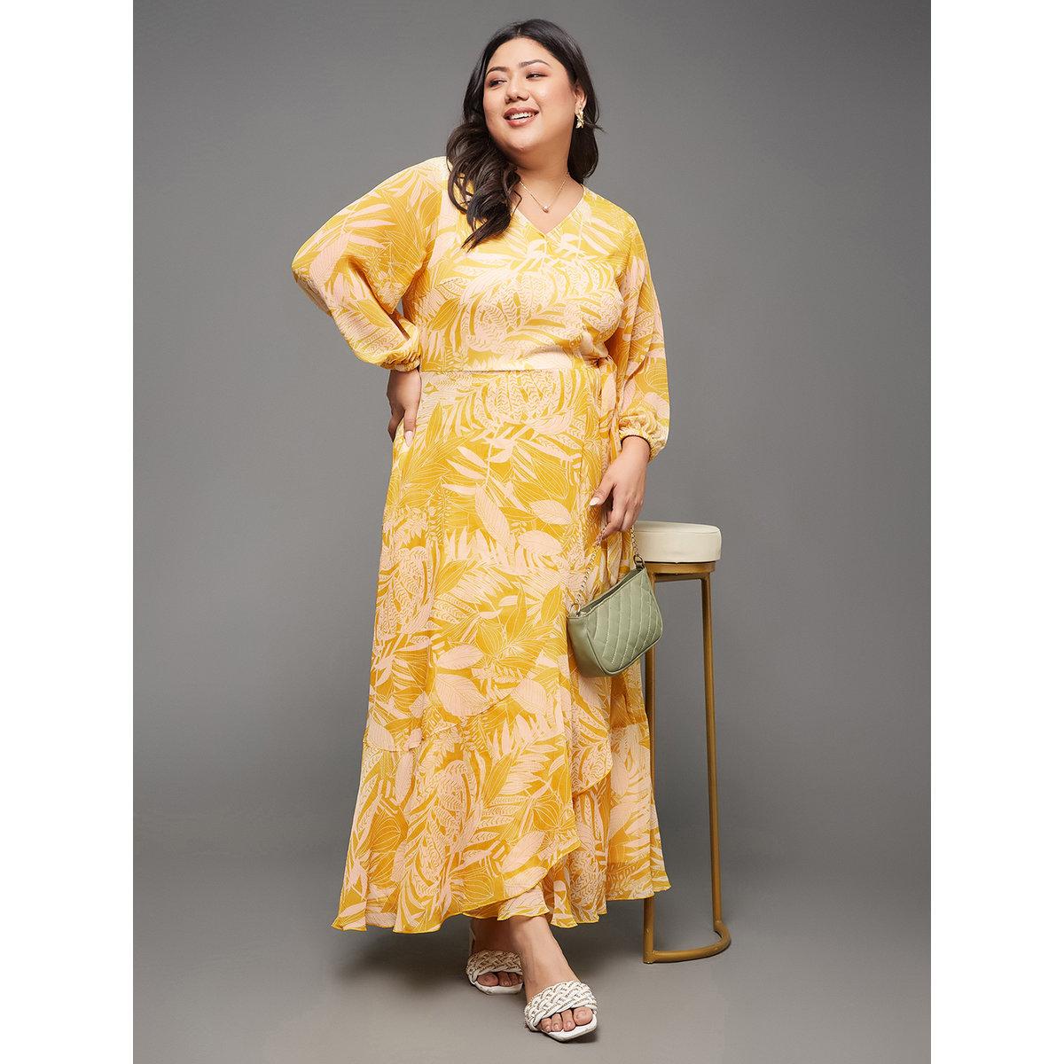 Miss Chase Plus Size Floral Print Midi Dress-women-clothing-dresses-image-5