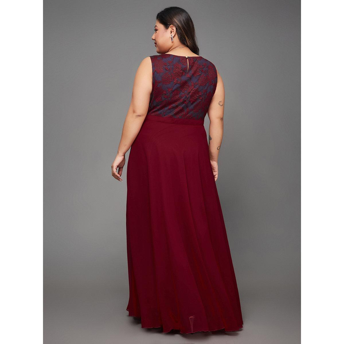 فستان طويل بمقاس كبير بدون أكمام-women-clothing-dresses-image-3