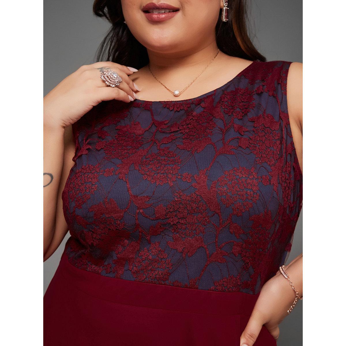 فستان طويل بمقاس كبير بدون أكمام-women-clothing-dresses-image-4