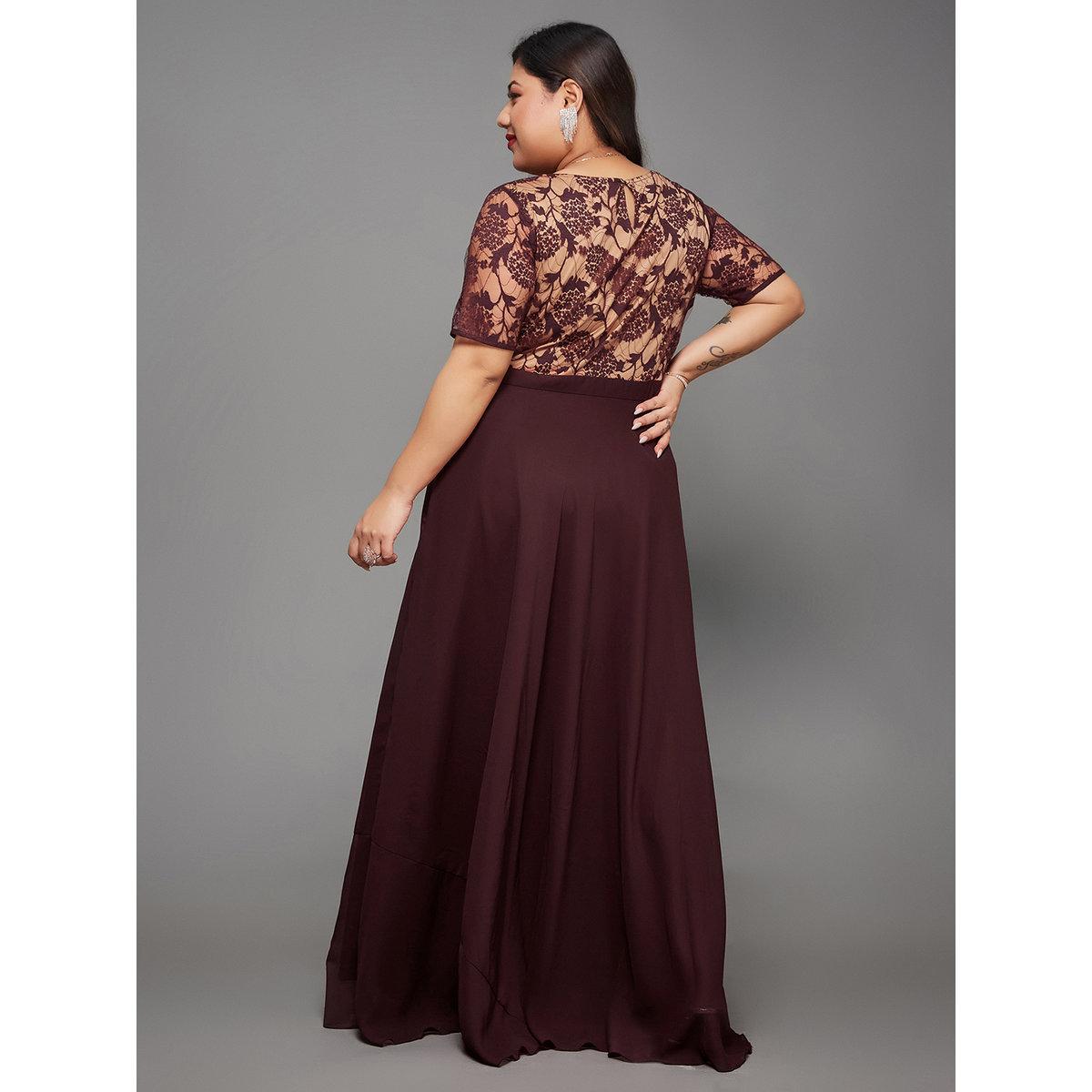 Miss Chase Plus Size Burgundy A-Line Maxi Dress-women-clothing-dresses-image-3
