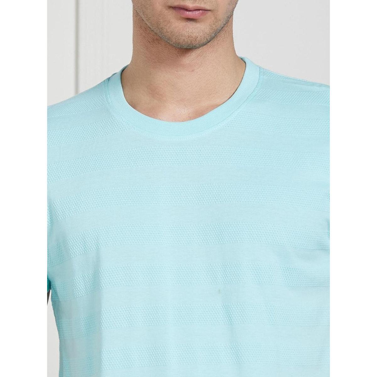 تيشيرت بتفاصيل بارزة الملمس وأكمام قصيرة-men-clothing-tshirtsandpolos-tshirts-image-6