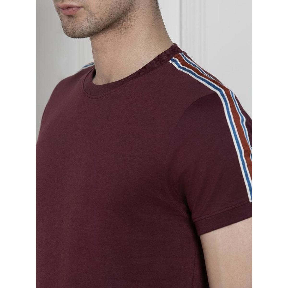 Dennis Lingo Men Maroon Slim Fit Crew Neck T-Shirt-men-clothing-tshirtsandpolos-tshirts-image-6