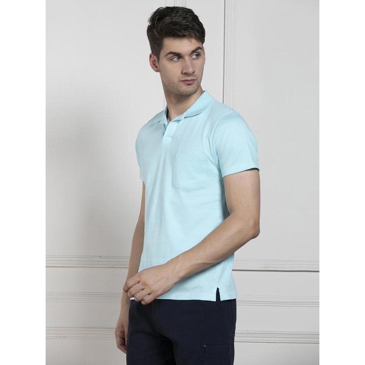 Dennis Lingo Men Blue Slim Fit Cotton Polo-men-clothing-tshirtsandpolos-tshirts-image-5