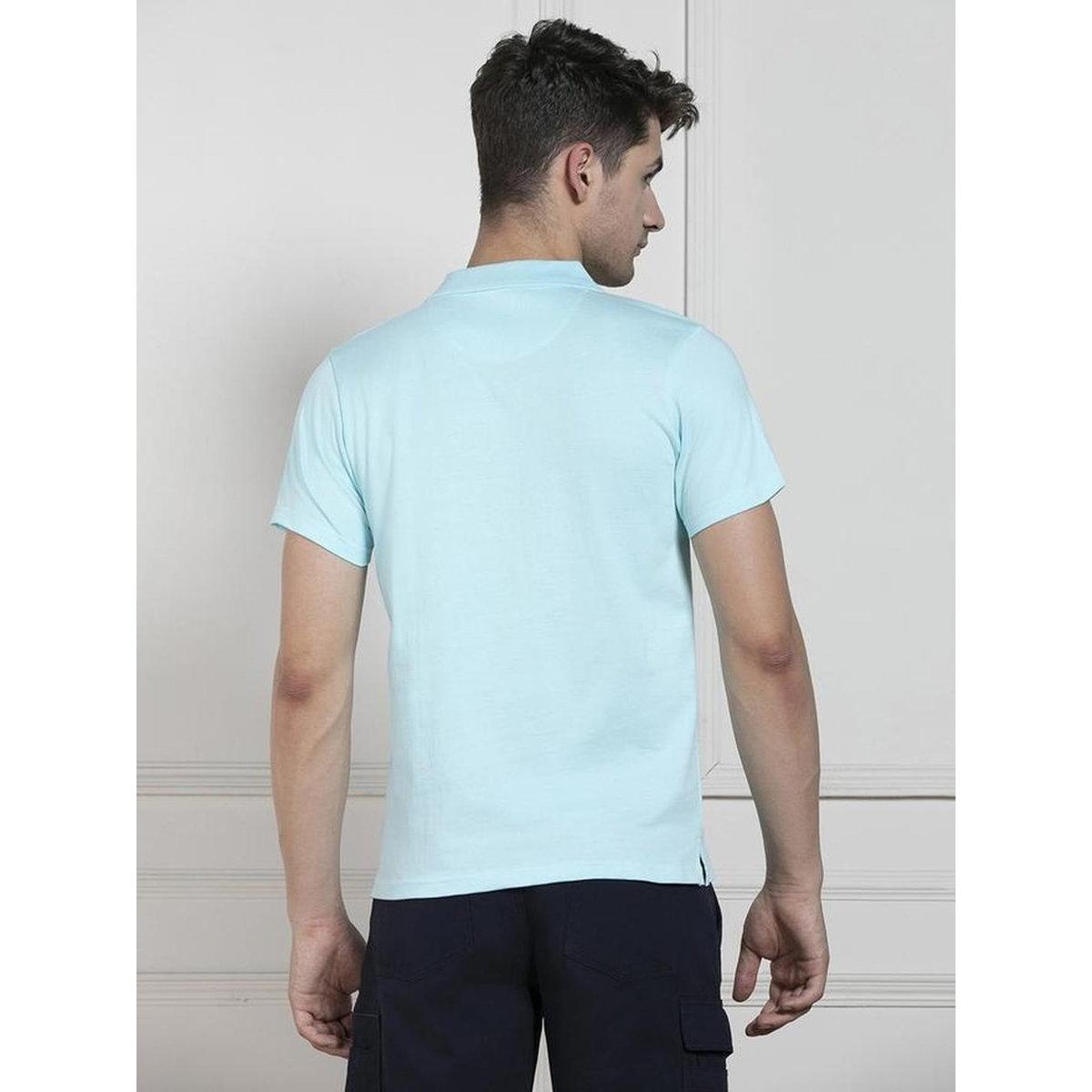 Dennis Lingo Men Blue Slim Fit Cotton Polo-men-clothing-tshirtsandpolos-tshirts-image-6