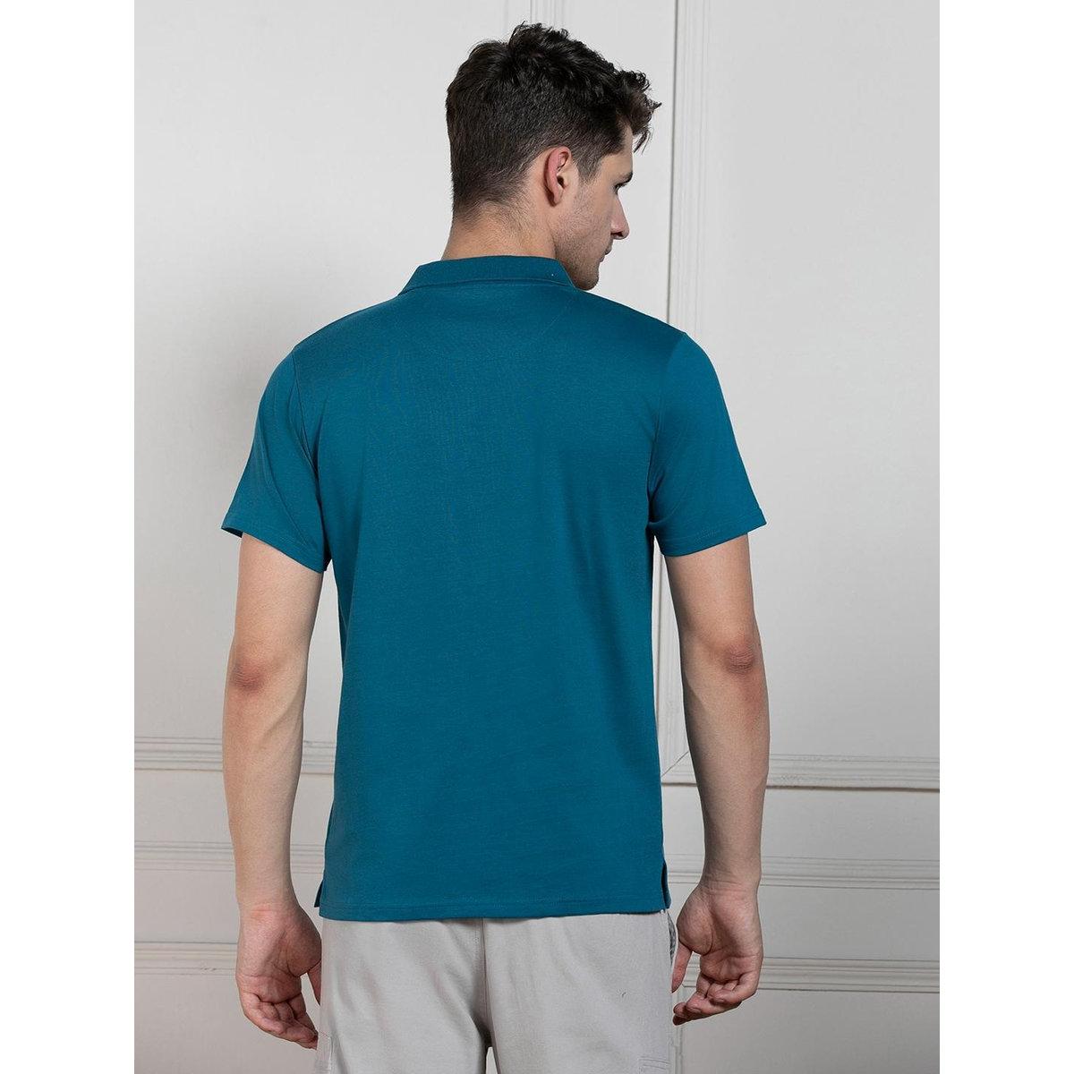 Dennis Lingo Solid Green Pure Cotton Polo T-Shirt-men-clothing-tshirtsandpolos-tshirts-image-3