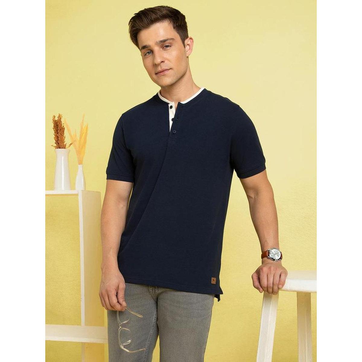 Dennis Lingo Cotton Regular Fit Henley Neck T-Shirts-men-clothing-tshirtsandpolos-tshirts-image-2