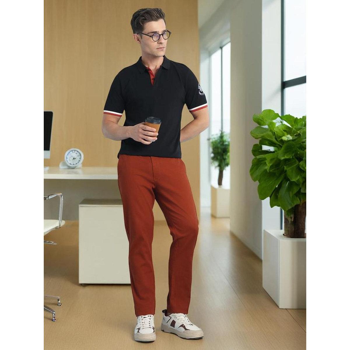 Dennis Lingo Cotton Embroidered Slogan Polo T-Shirt-men-clothing-tshirtsandpolos-tshirts-image-1