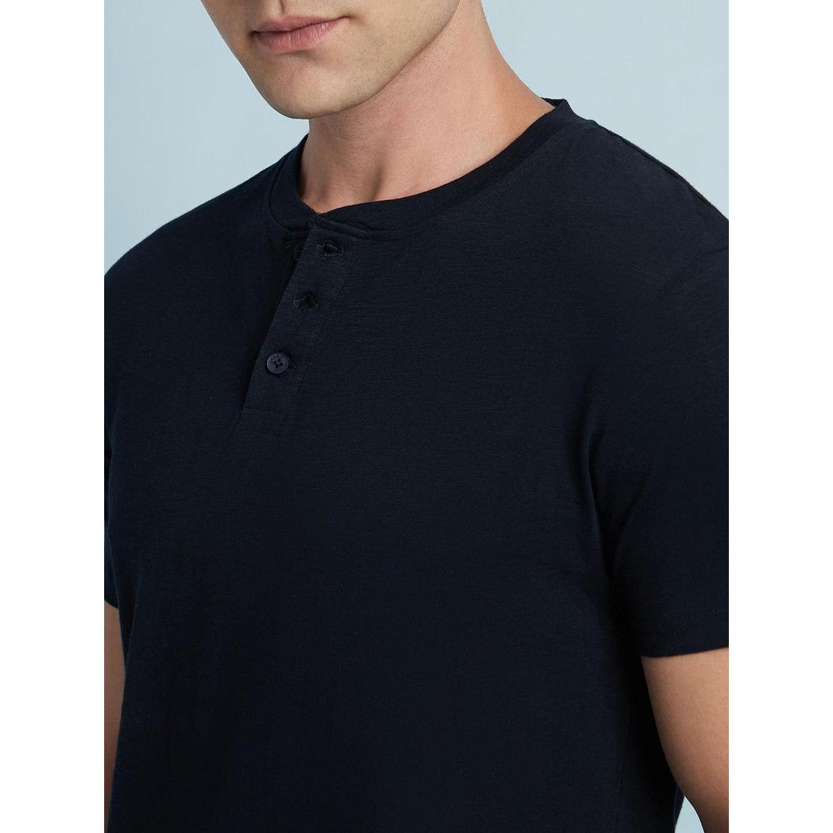 Dennis Lingo Buttoned Round Neck Pure Cotton T-Shirt-men-clothing-tshirtsandpolos-tshirts-image-4