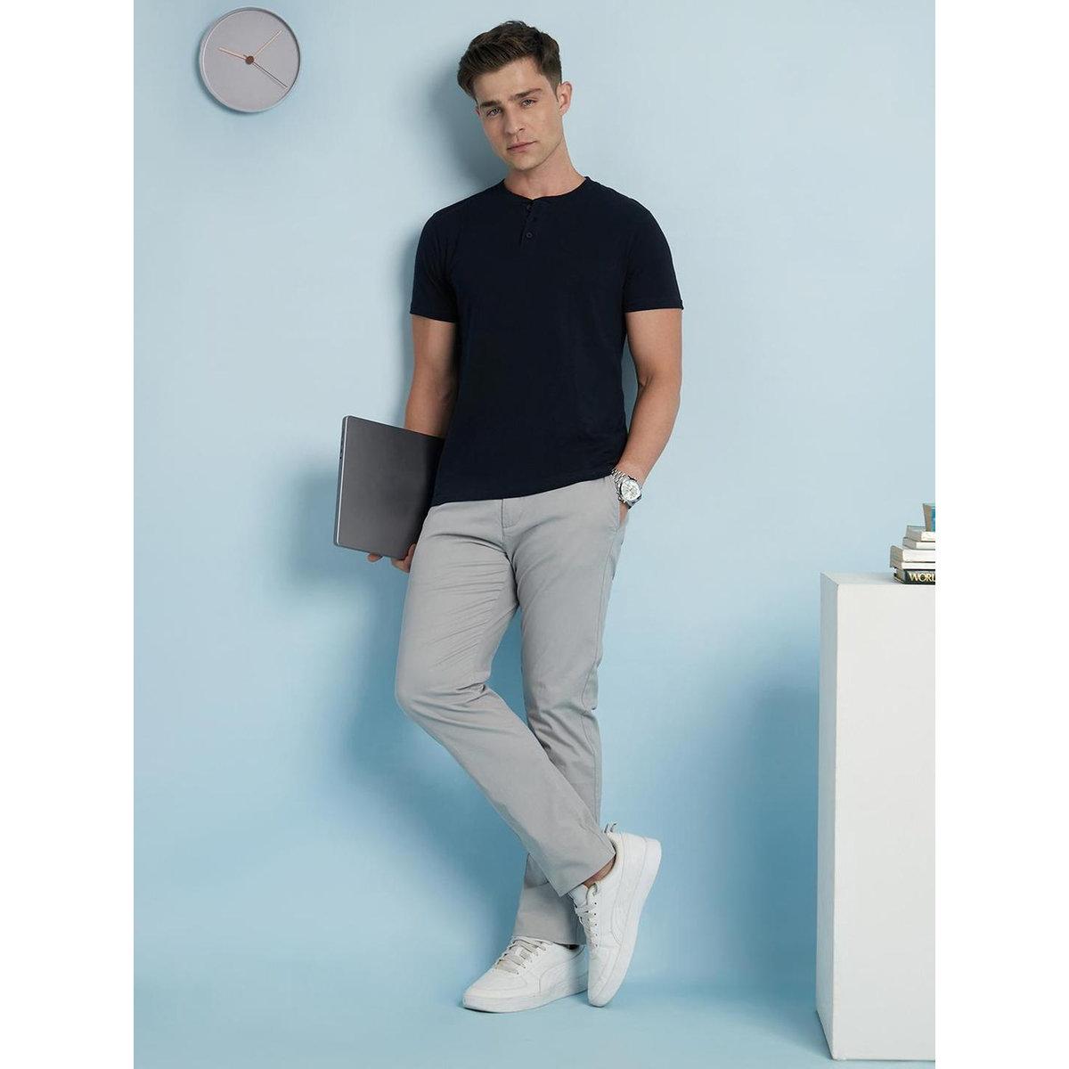 Dennis Lingo Buttoned Round Neck Pure Cotton T-Shirt-men-clothing-tshirtsandpolos-tshirts-image-5