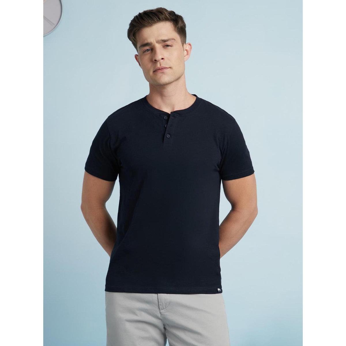 Dennis Lingo Buttoned Round Neck Pure Cotton T-Shirt-men-clothing-tshirtsandpolos-tshirts-image-6