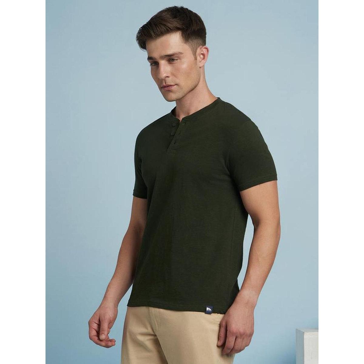 Dennis Lingo Buttoned Round Neck Pure Cotton T-Shirt-men-clothing-tshirtsandpolos-tshirts-image-3