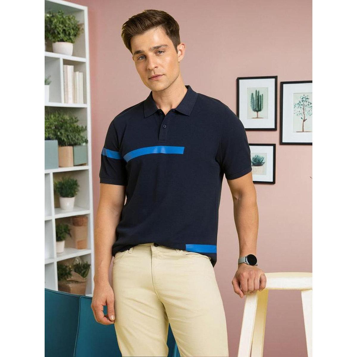 Dennis Lingo Striped Regular Fit Cotton Polo T-Shirt-men-clothing-tshirtsandpolos-tshirts-image-1