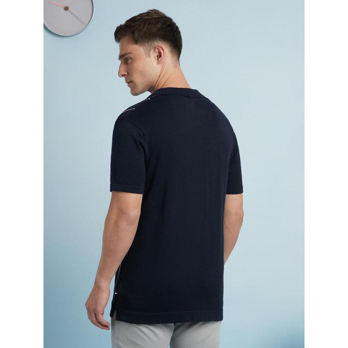 Dennis Lingo Men Striped Flat Knit Polo-men-clothing-tshirtsandpolos-tshirts-image-3