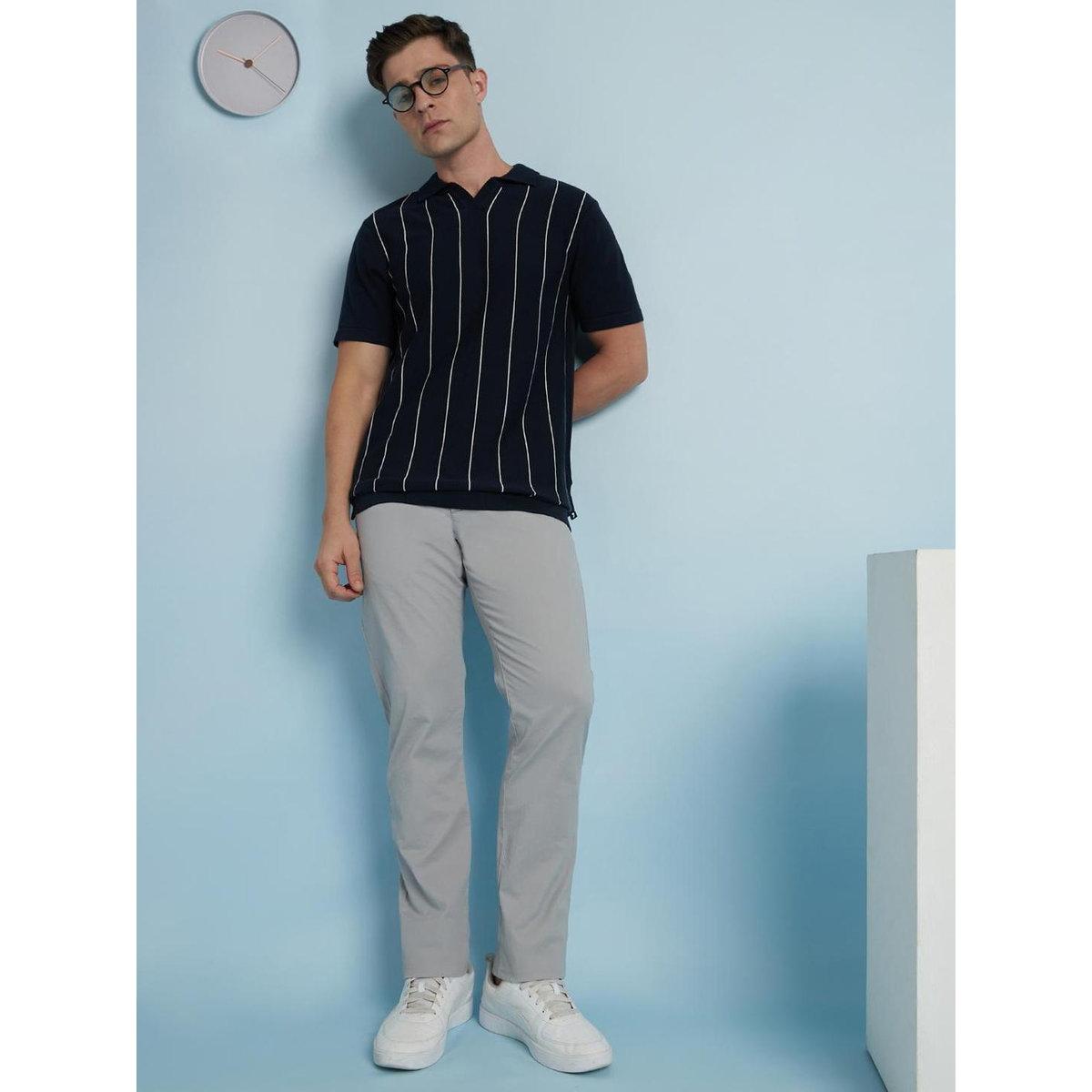 Dennis Lingo Men Striped Flat Knit Polo-men-clothing-tshirtsandpolos-tshirts-image-5