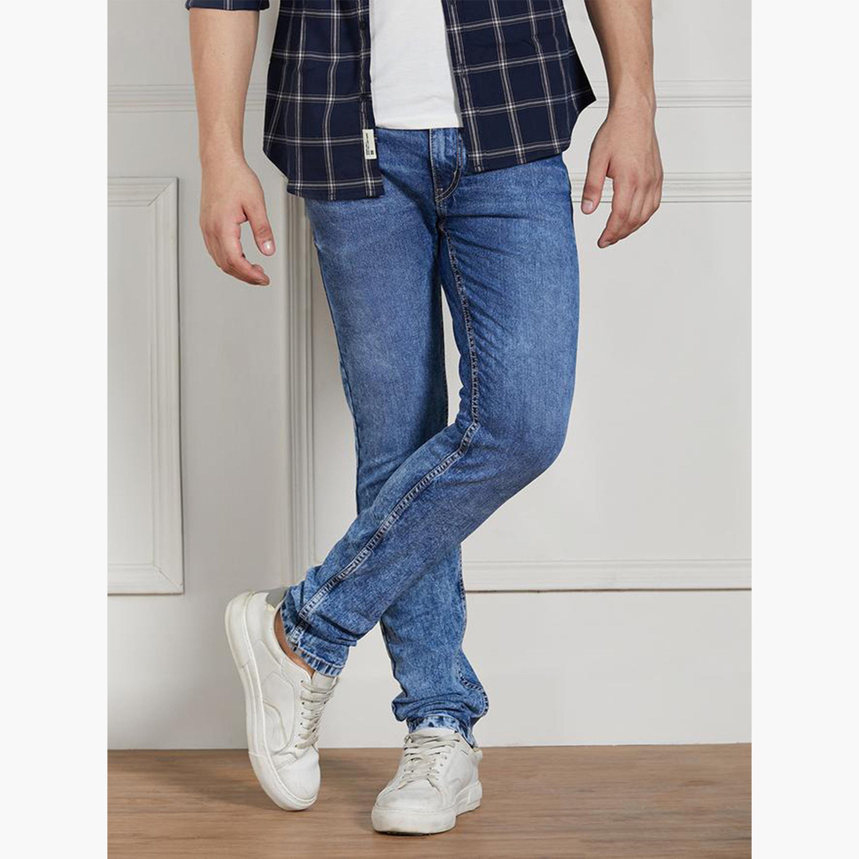 Dennis Lingo Men Slim Fit Clean Look Faded Stretchable Jeans-men-clothing-bottoms-jeans-image-6