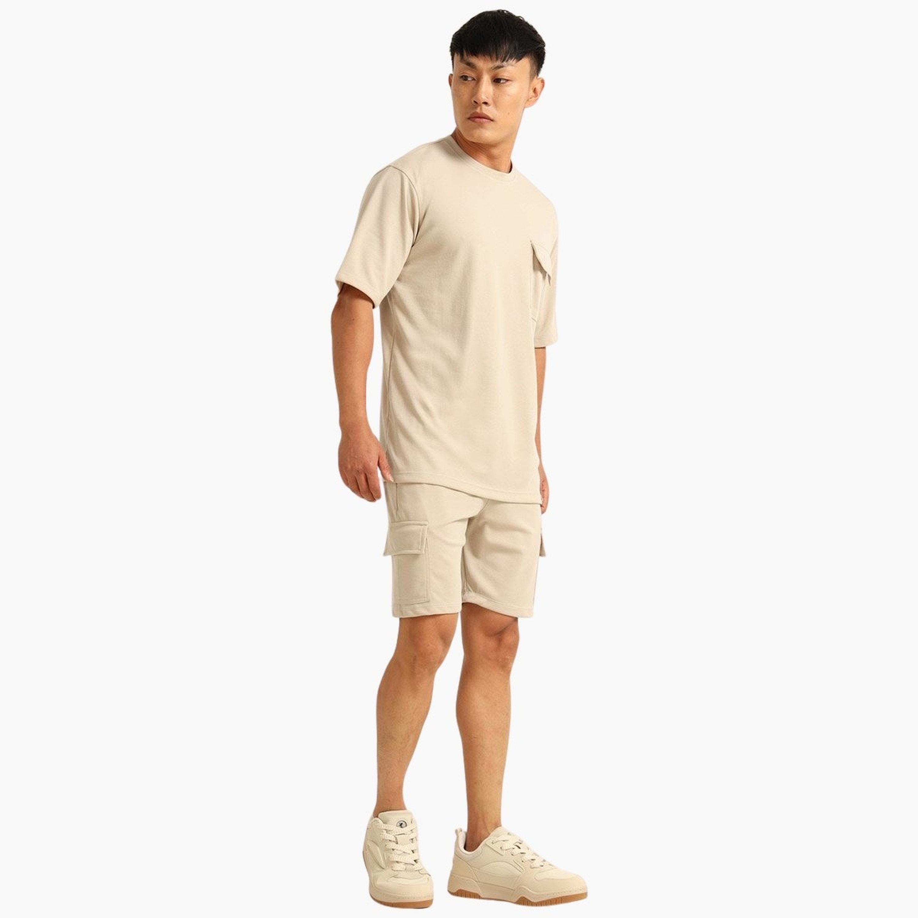 Bushirt X Styli Men Drop-Shoulder Oversized T-Shirt and Shorts Set-men-clothing-coordsets-image-3