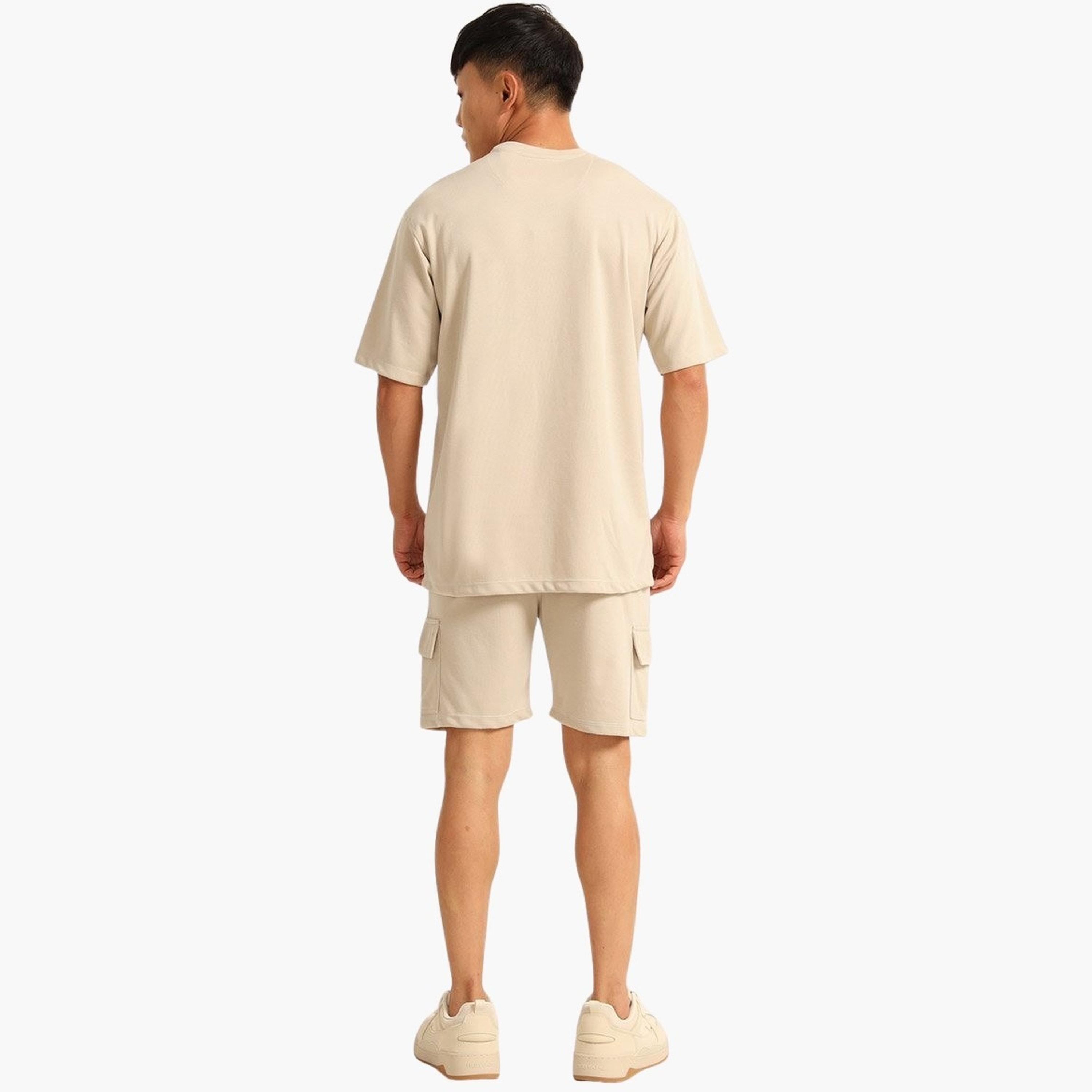 Bushirt X Styli Men Drop-Shoulder Oversized T-Shirt and Shorts Set-men-clothing-coordsets-image-4