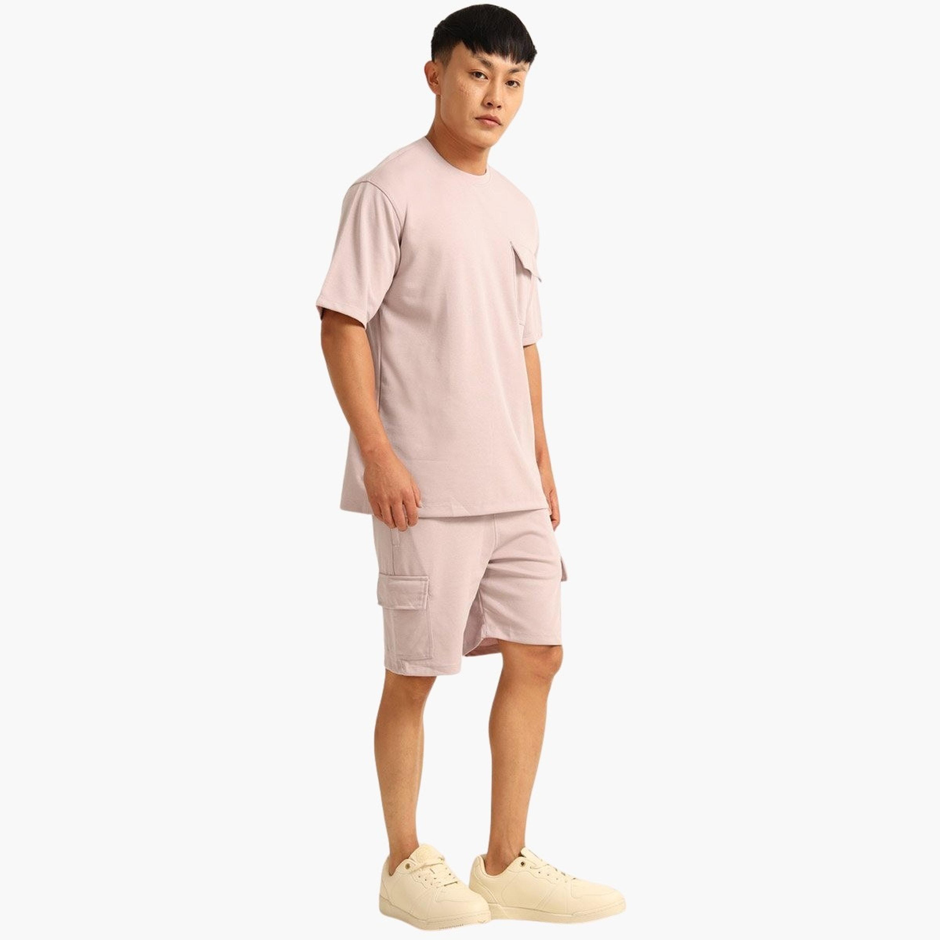 Bushirt X Styli Men Drop-Shoulder Oversized T-Shirt and Shorts Set-men-clothing-coordsets-image-3