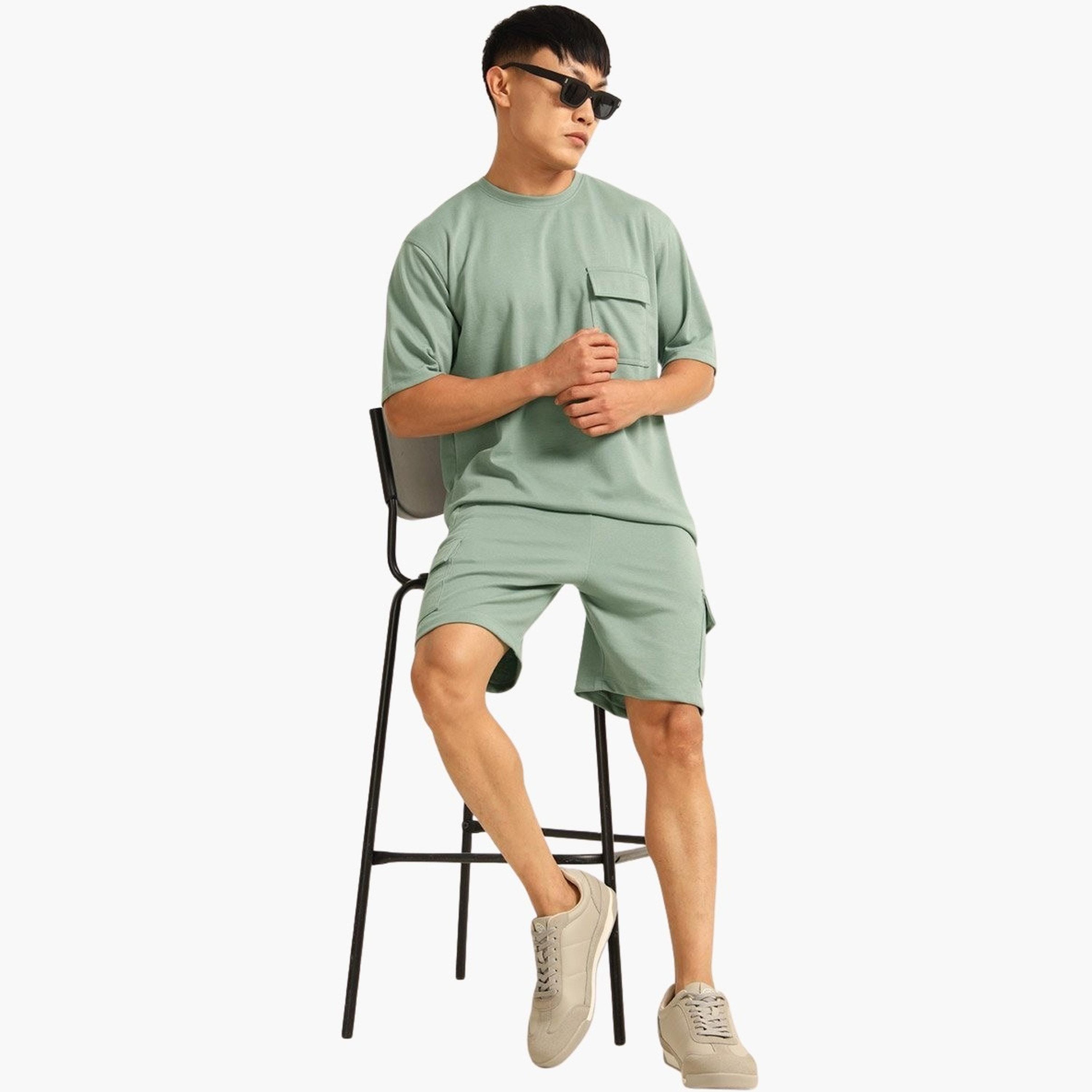 Bushirt X Styli Men Drop-Shoulder Oversized T-Shirt and Shorts Set-men-clothing-coordsets-image-6