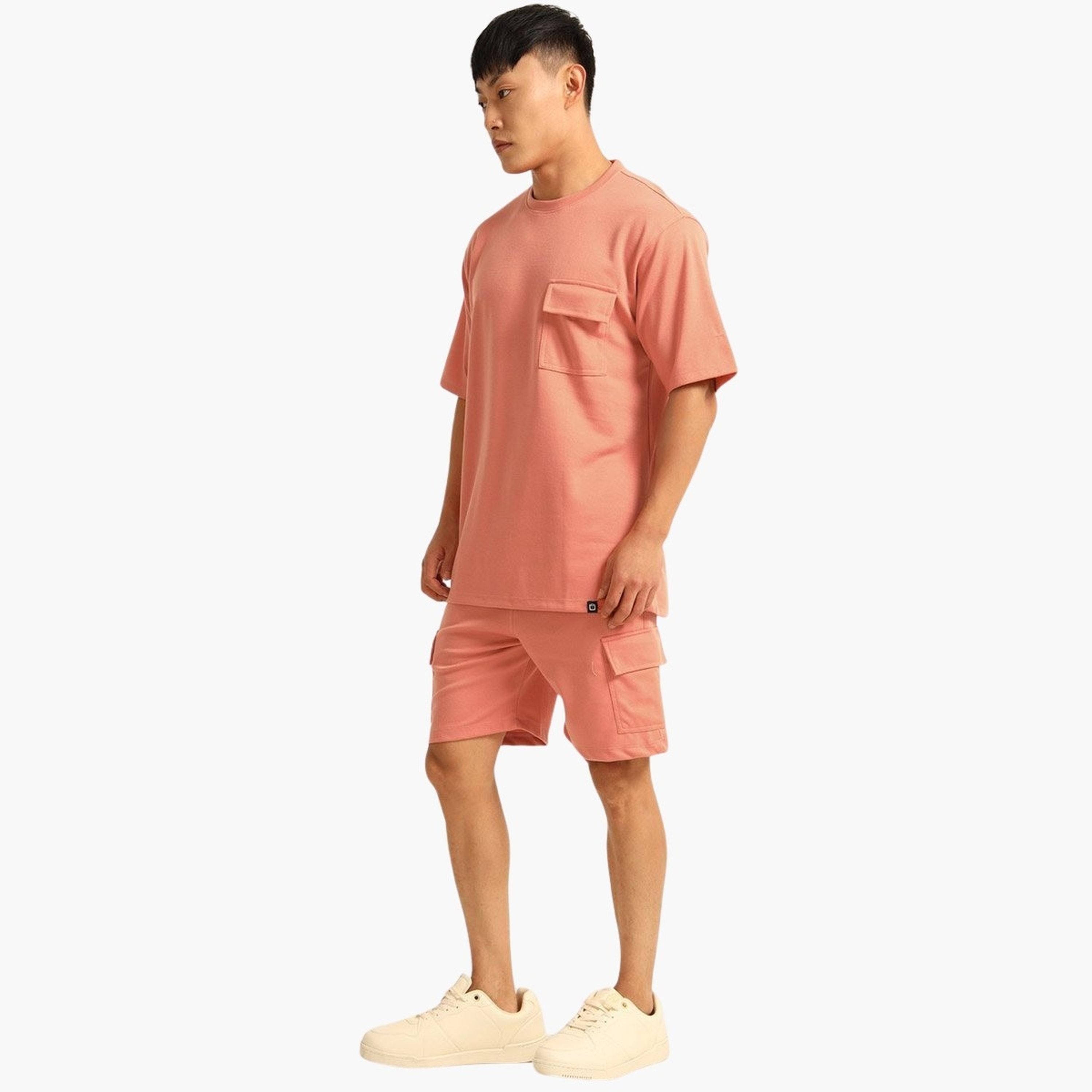 Bushirt X Styli Men Drop-Shoulder Oversized T-Shirt and Shorts Set-men-clothing-coordsets-image-2