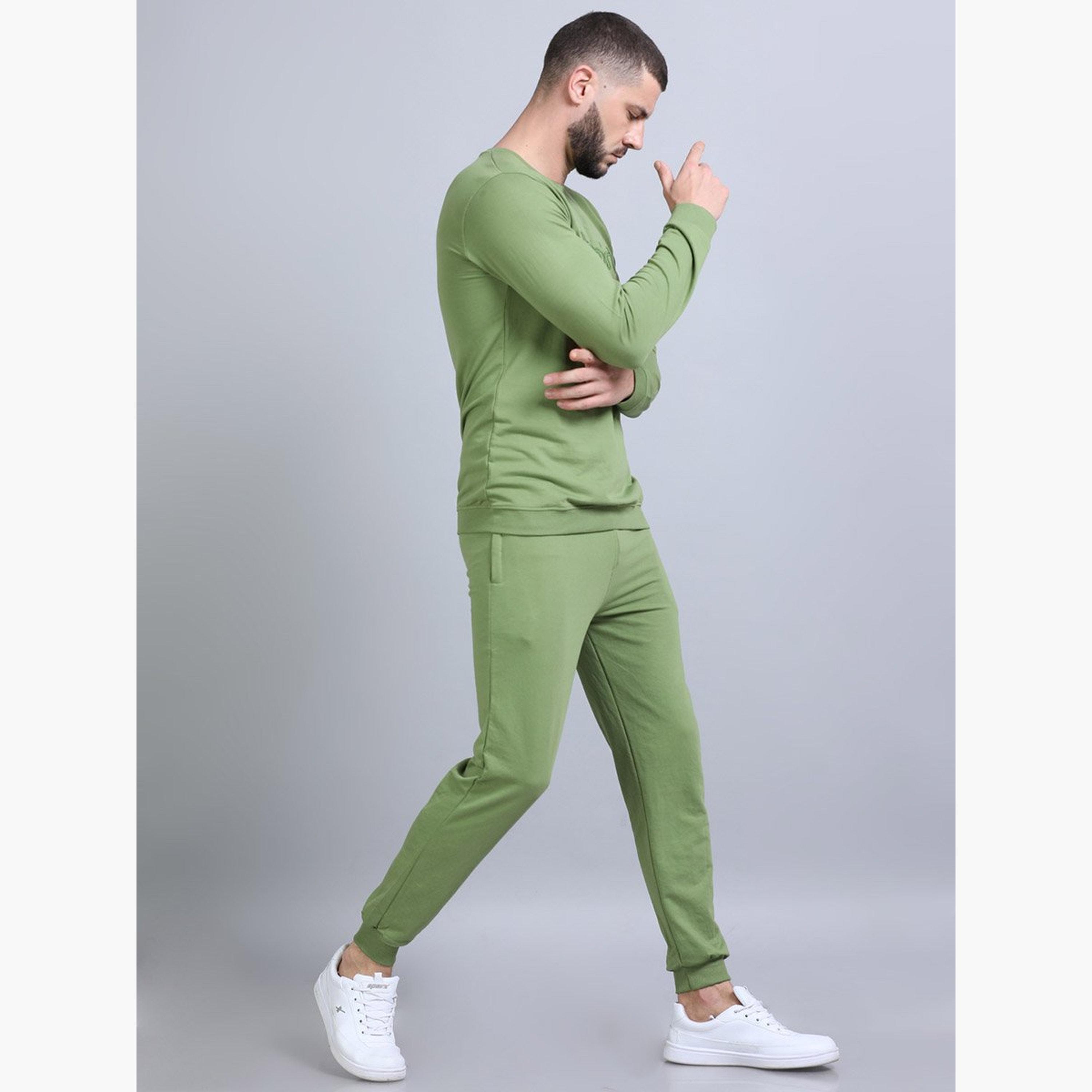 بوشيرت × ستايلي- طقم للرجال سويت شيرت وبنطال رياضي مطرز-men-clothing-coordsets-image-3