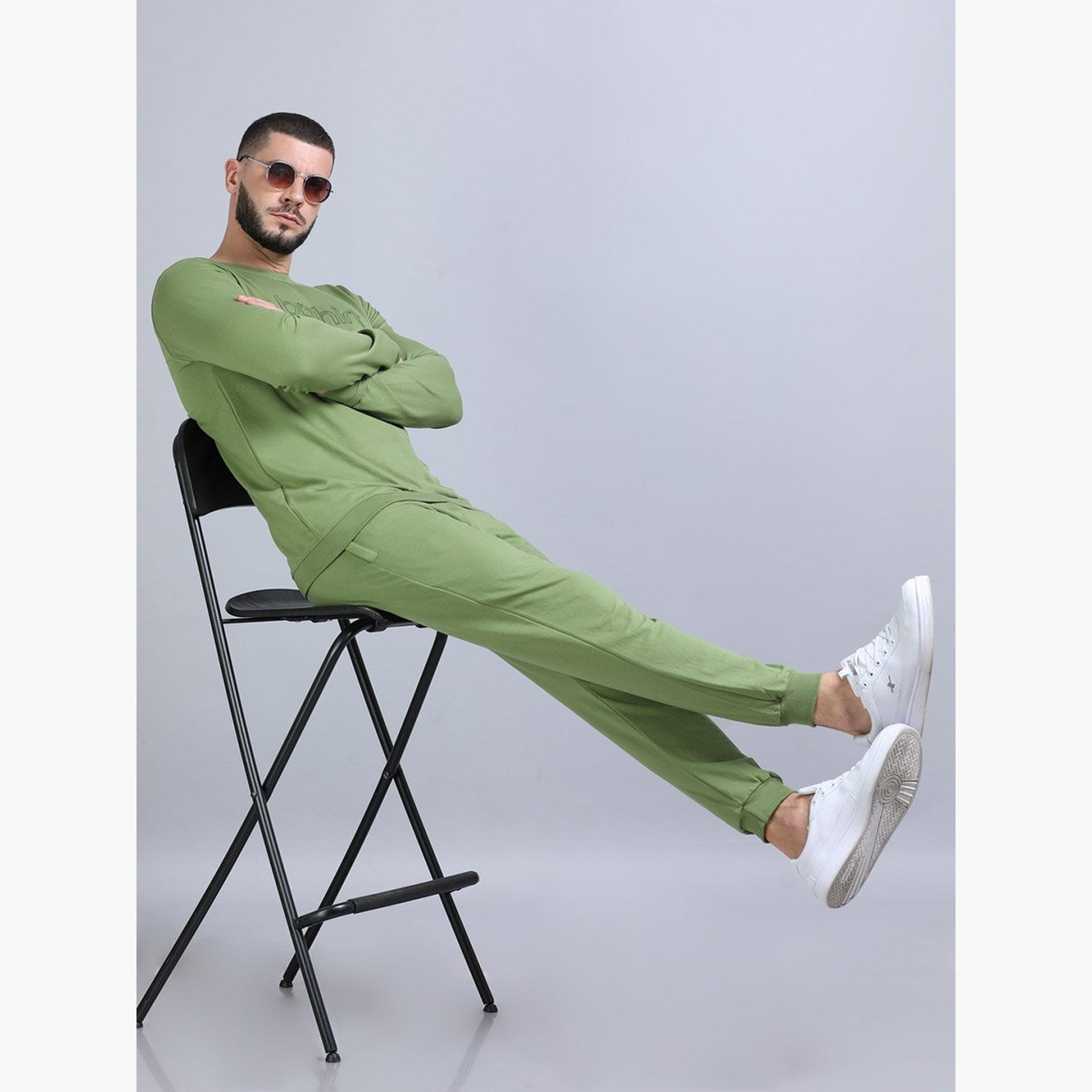 بوشيرت × ستايلي- طقم للرجال سويت شيرت وبنطال رياضي مطرز-men-clothing-coordsets-image-6