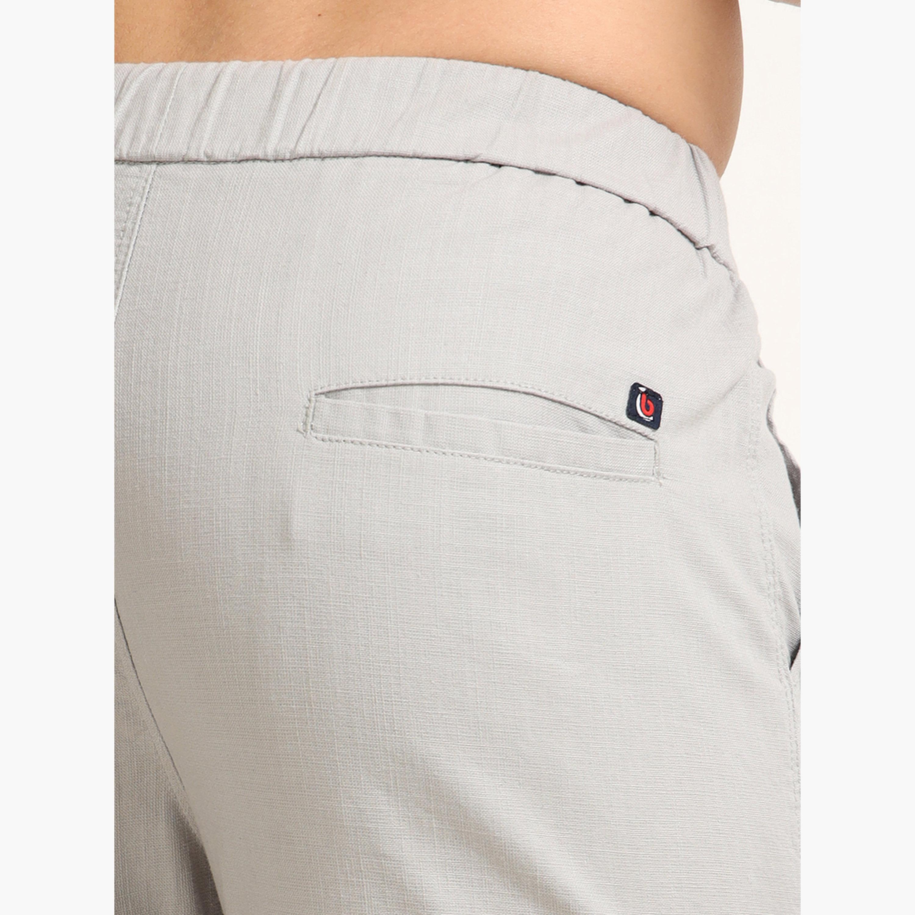 بوشيرت - شورت كارغو رمادي من الكتان-men-clothing-bottoms-shorts-image-7
