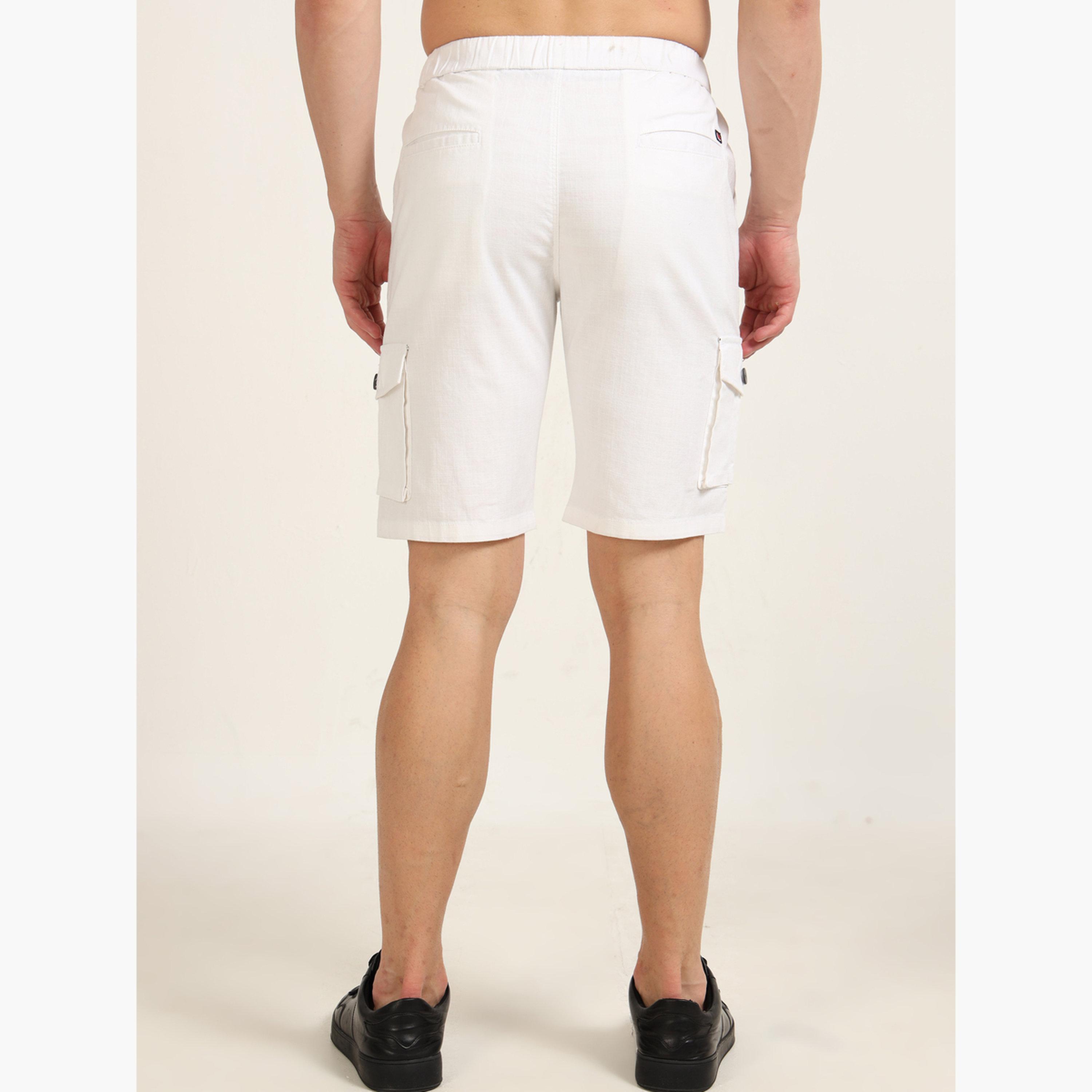 بوشيرت - شورت كارغو كتان أبيض-men-clothing-bottoms-shorts-image-6