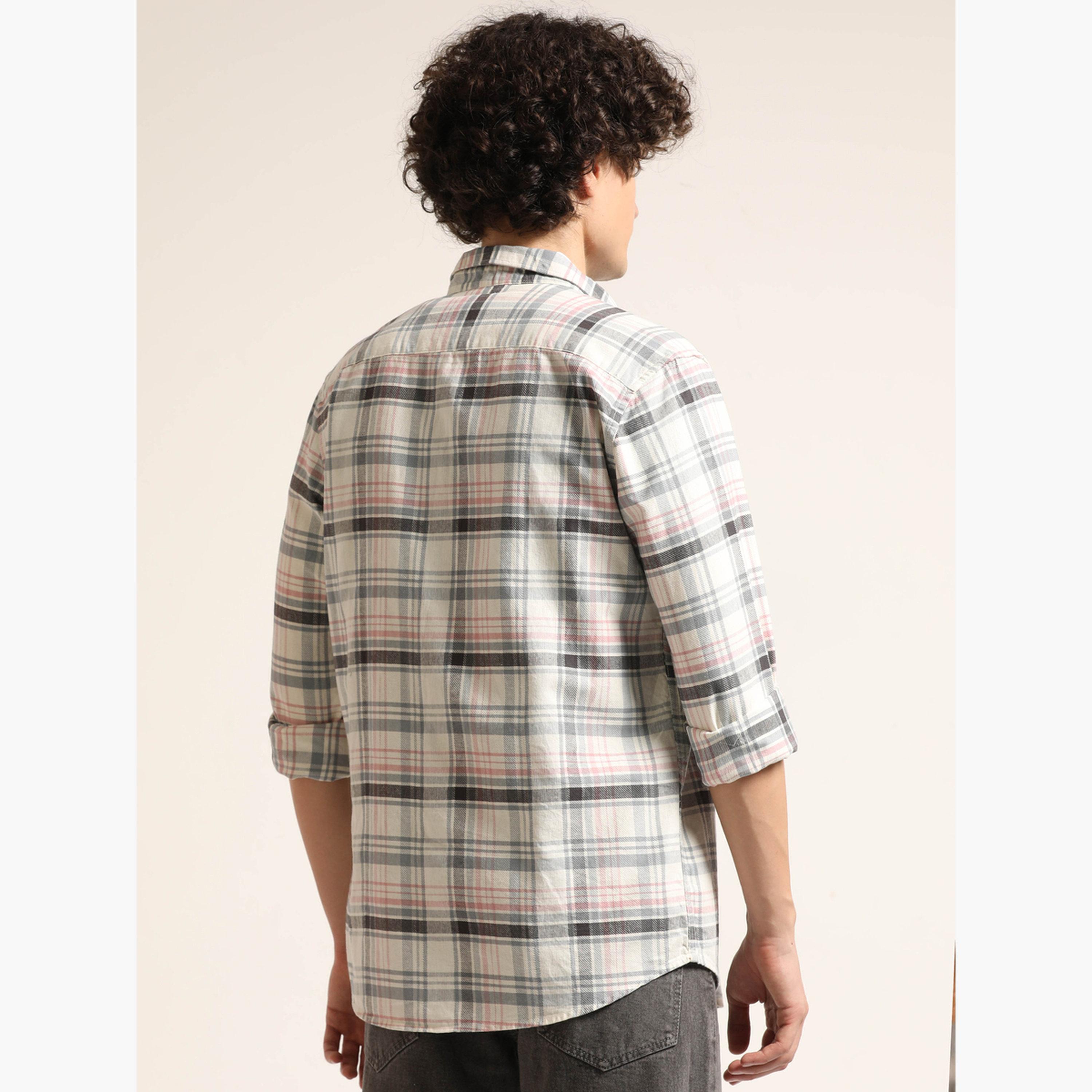 Bushirt Men Multi Checked Casual Shirt-men-clothing-shirts-image-3