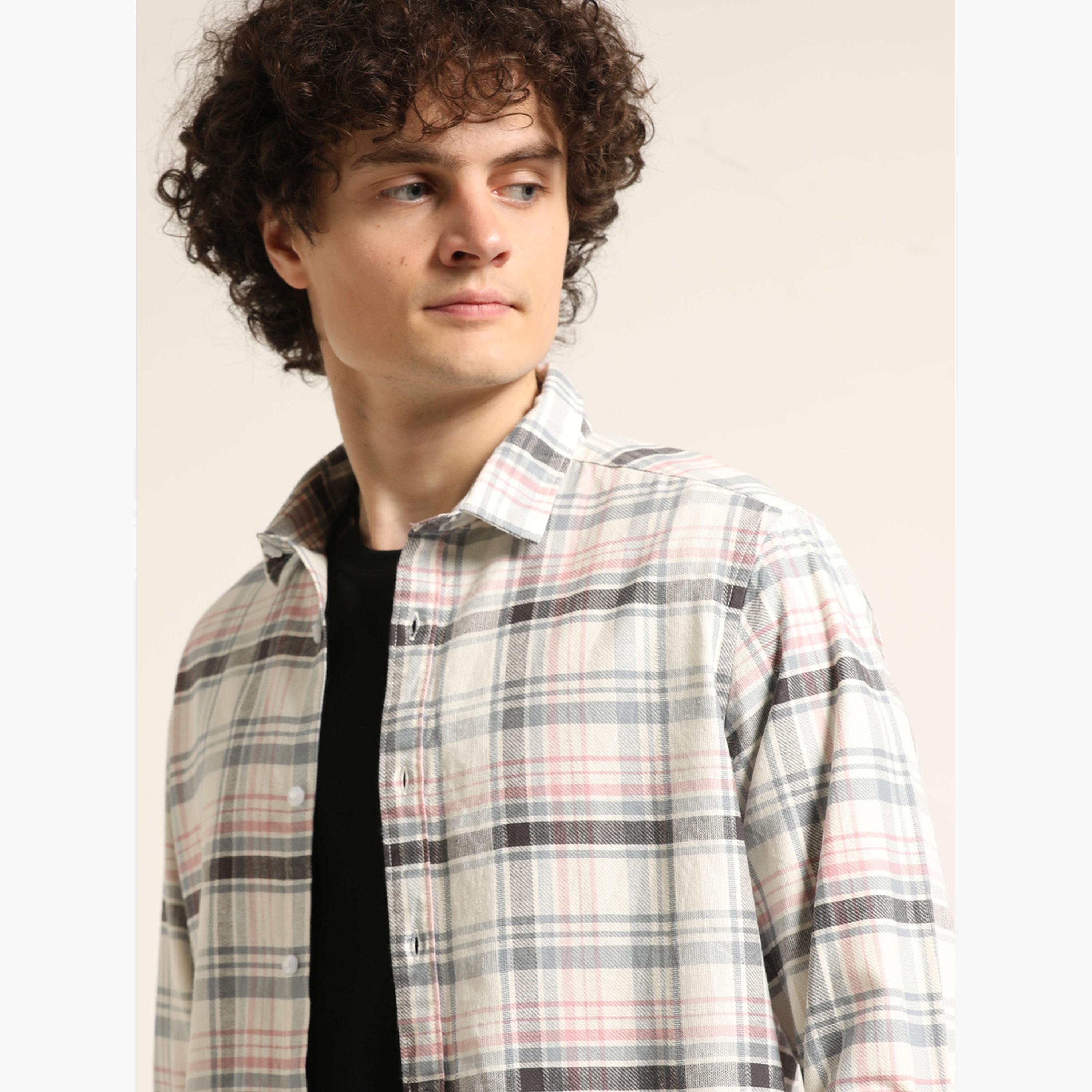 Bushirt Men Multi Checked Casual Shirt-men-clothing-shirts-image-4