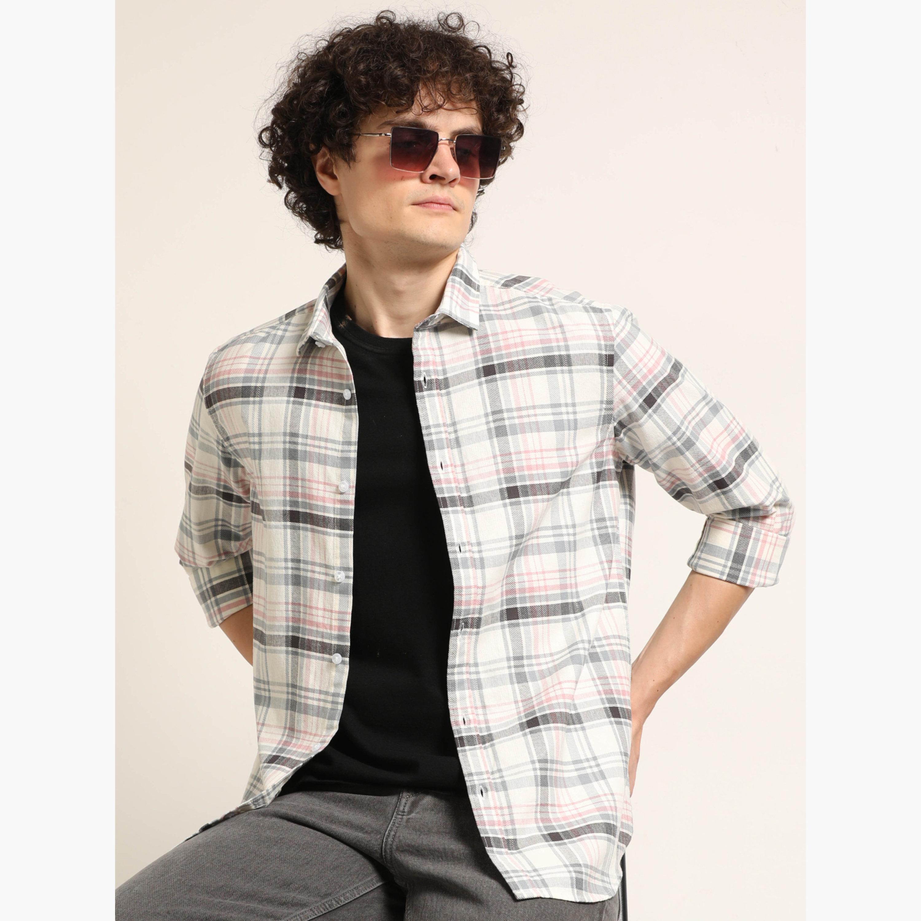 Bushirt Men Multi Checked Casual Shirt-men-clothing-shirts-image-5