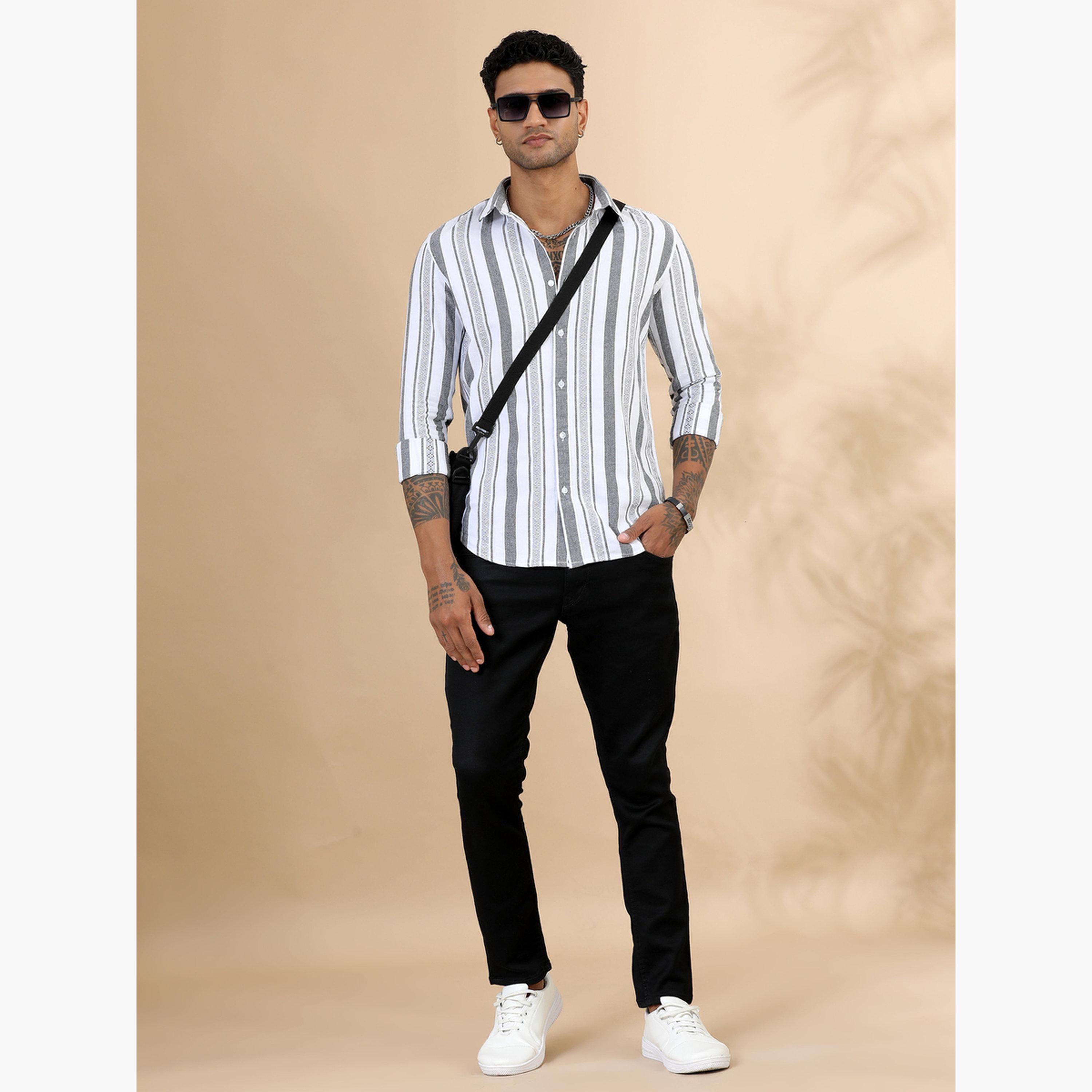 بوشيرت - قميص رجالي كلاسيكي منقوش كاجوال-men-clothing-shirts-image-6