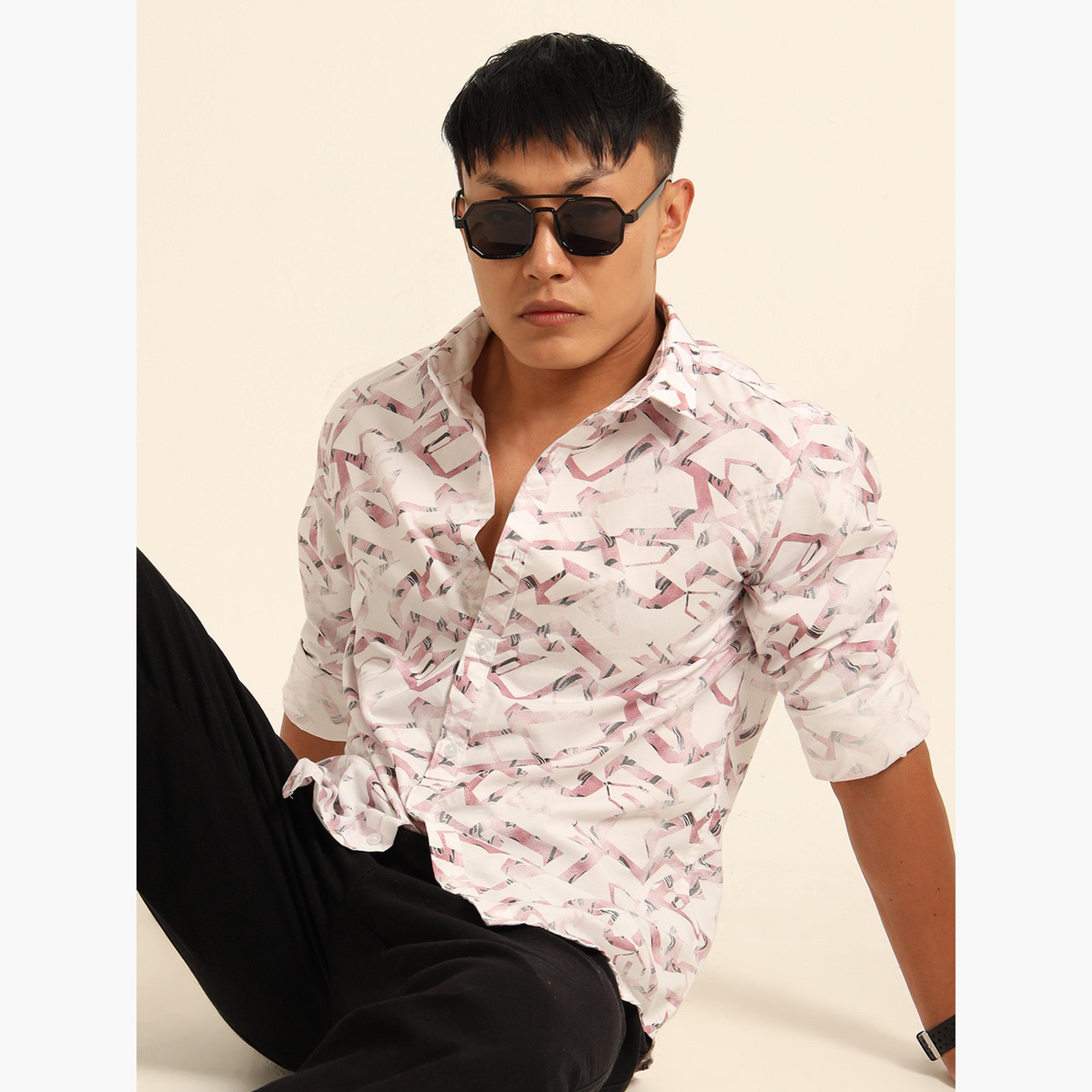 Bushirt Men Light Pink All Over Print Casual Shirt-men-clothing-shirts-image-3