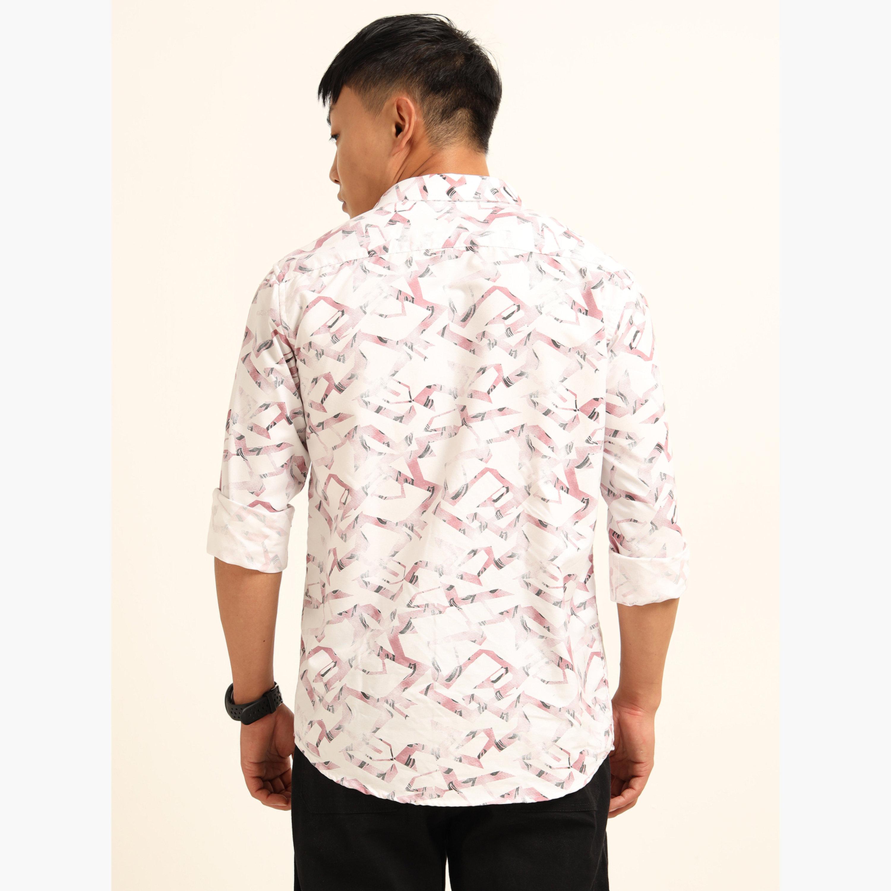 Bushirt Men Light Pink All Over Print Casual Shirt-men-clothing-shirts-image-4