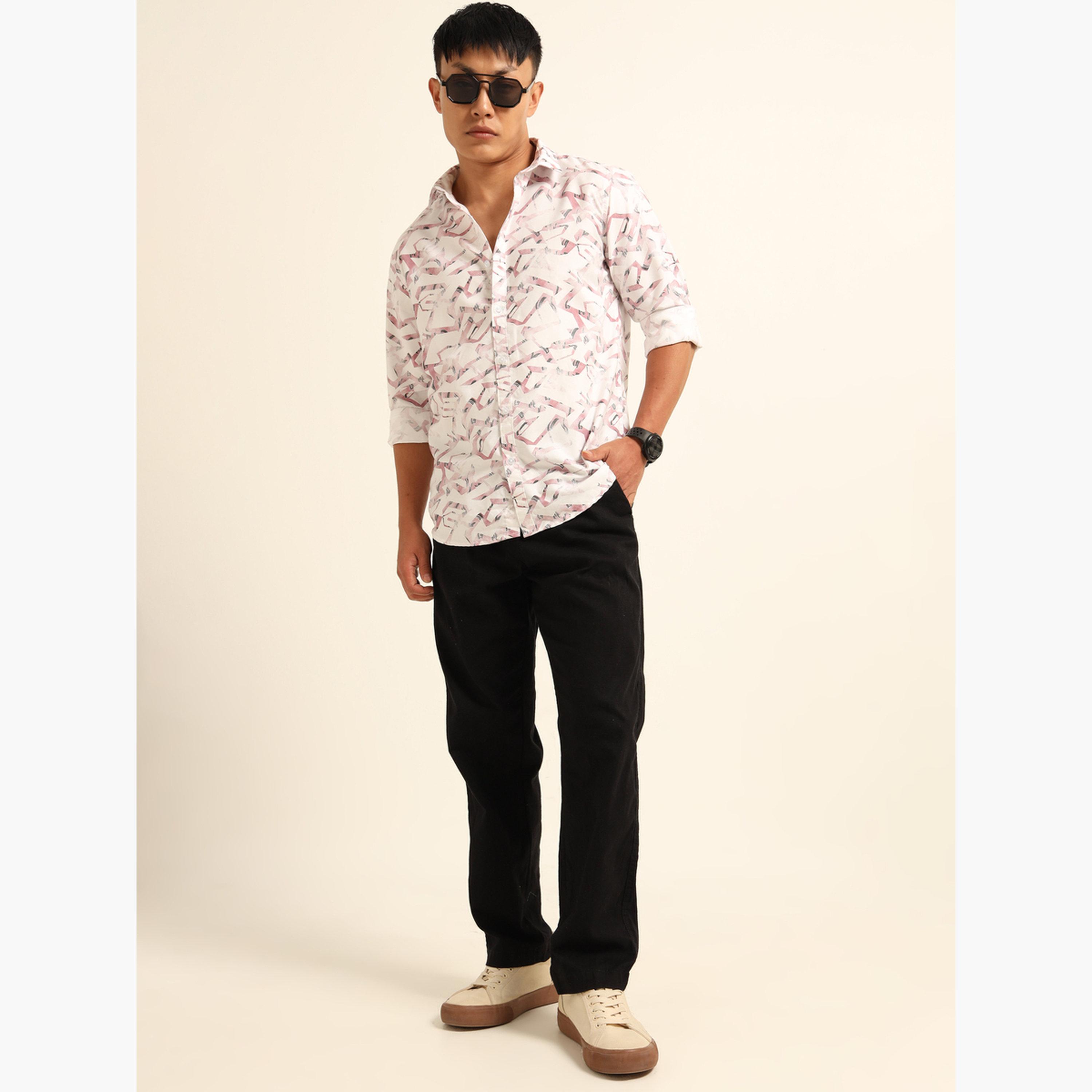 Bushirt Men Light Pink All Over Print Casual Shirt-men-clothing-shirts-image-6