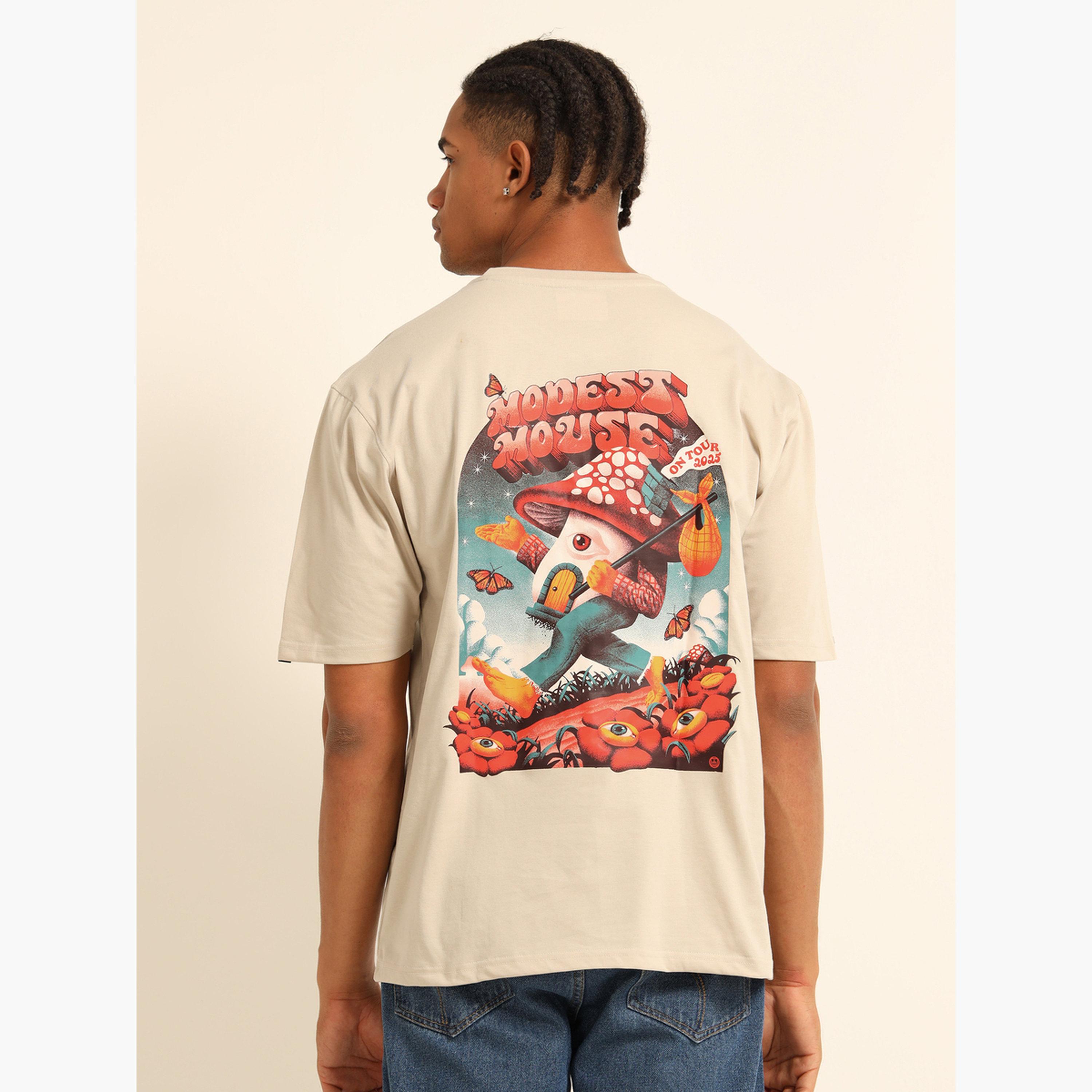 Bushirt Men Beige Modest Mouse Oversized T-Shirt-men-clothing-tshirtsandpolos-tshirts-image-4
